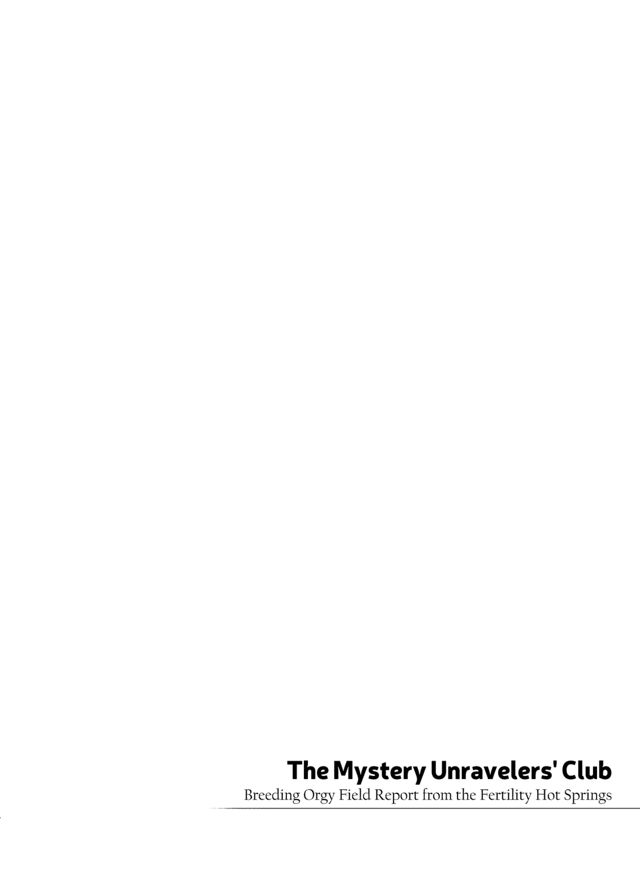 [Yukikagerou (KANZUME)] Himitsu Meikyuu Circle: Kodakara Onsen de no Rankou Tanetsuke Taiken Houkoku | The Mystery Unravelers' Club: Breeding Orgy Field Report from the Fertility Hot Springs [English] [skibidibenki] [Digital] 图片编号 3