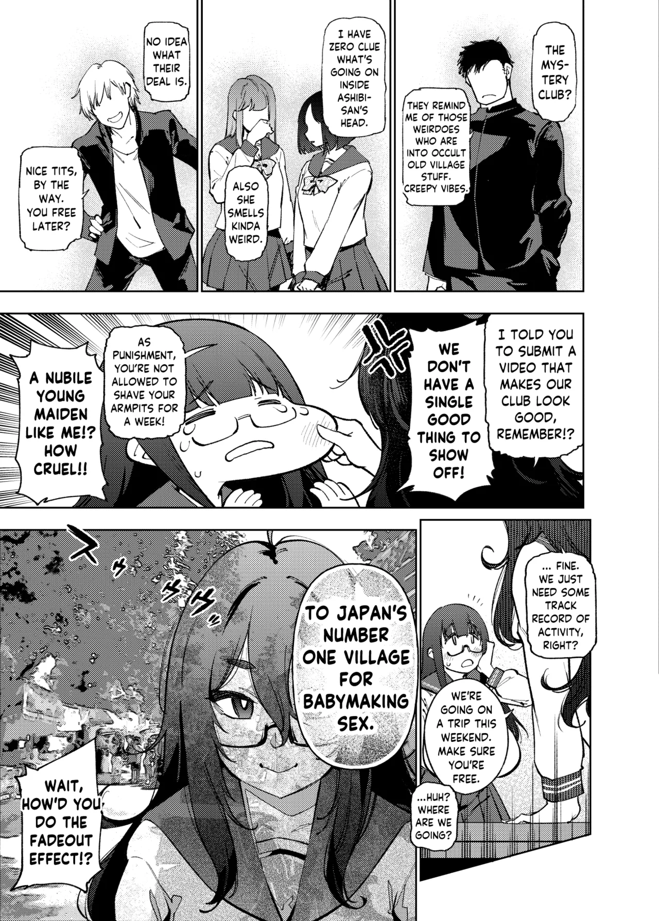 [Yukikagerou (KANZUME)] Himitsu Meikyuu Circle: Kodakara Onsen de no Rankou Tanetsuke Taiken Houkoku | The Mystery Unravelers' Club: Breeding Orgy Field Report from the Fertility Hot Springs [English] [skibidibenki] [Digital] 图片编号 6