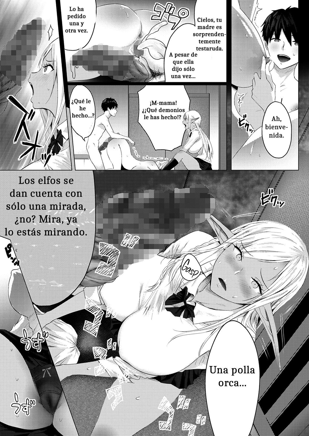 [Buppa Studio (Someoka Yusura)] Orc Chinpo o Te ni Ireta! Elf Oyako o Ore Senyou Nama Onaho ni Shitatta www | I Got an Orc Dick! Then I Made an Elf Mother and Daughter Into My Personal Fuckholes Lololol [Spanish] 이미지 번호 18