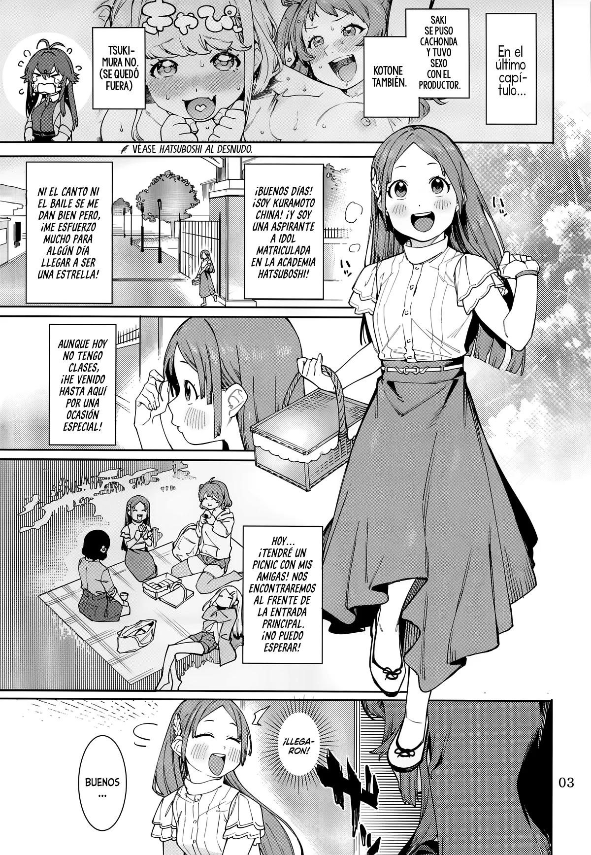 (C105) [DogStyle (Menea the Dog)] Hathuboshi Katakoi Ninniku Aburamashimashi Hatsuboshi (Gakuen IDOLM@STER) [Spanish] изображение № 2