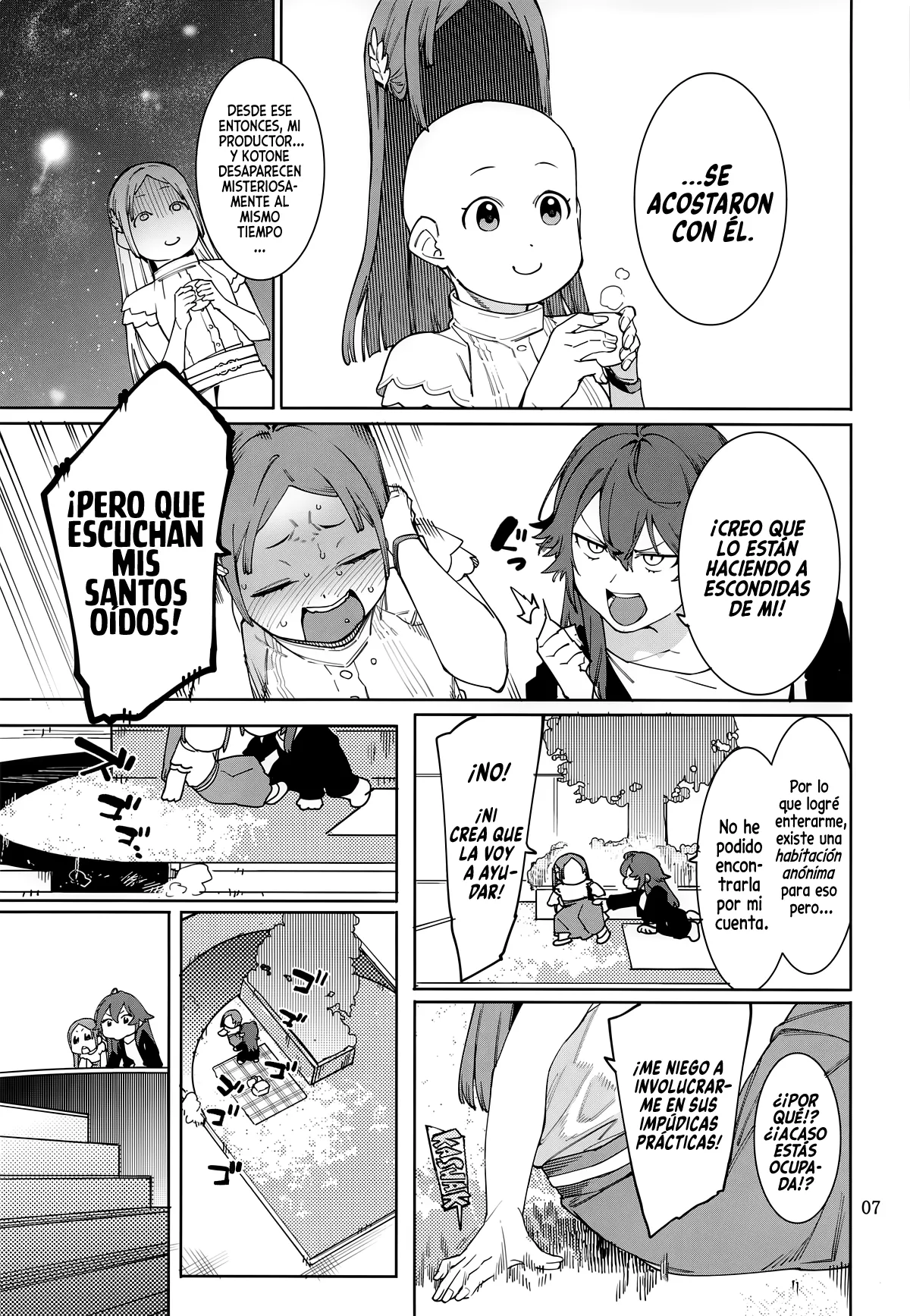 (C105) [DogStyle (Menea the Dog)] Hathuboshi Katakoi Ninniku Aburamashimashi Hatsuboshi (Gakuen IDOLM@STER) [Spanish] изображение № 6