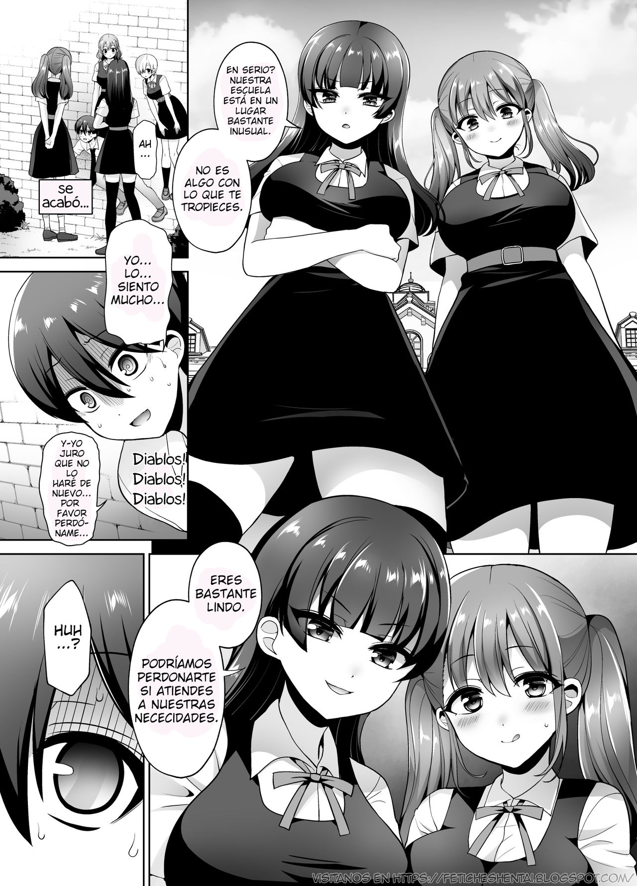 [Oshiruko Kan (Piririnegi)] Joshikou ni Shinnyuu Shiyou to Shitara Kabe ni Hamatte Futanari Jogakusei no Nikubenki ni Saretandaga [Spanish] [Digital] изображение № 5