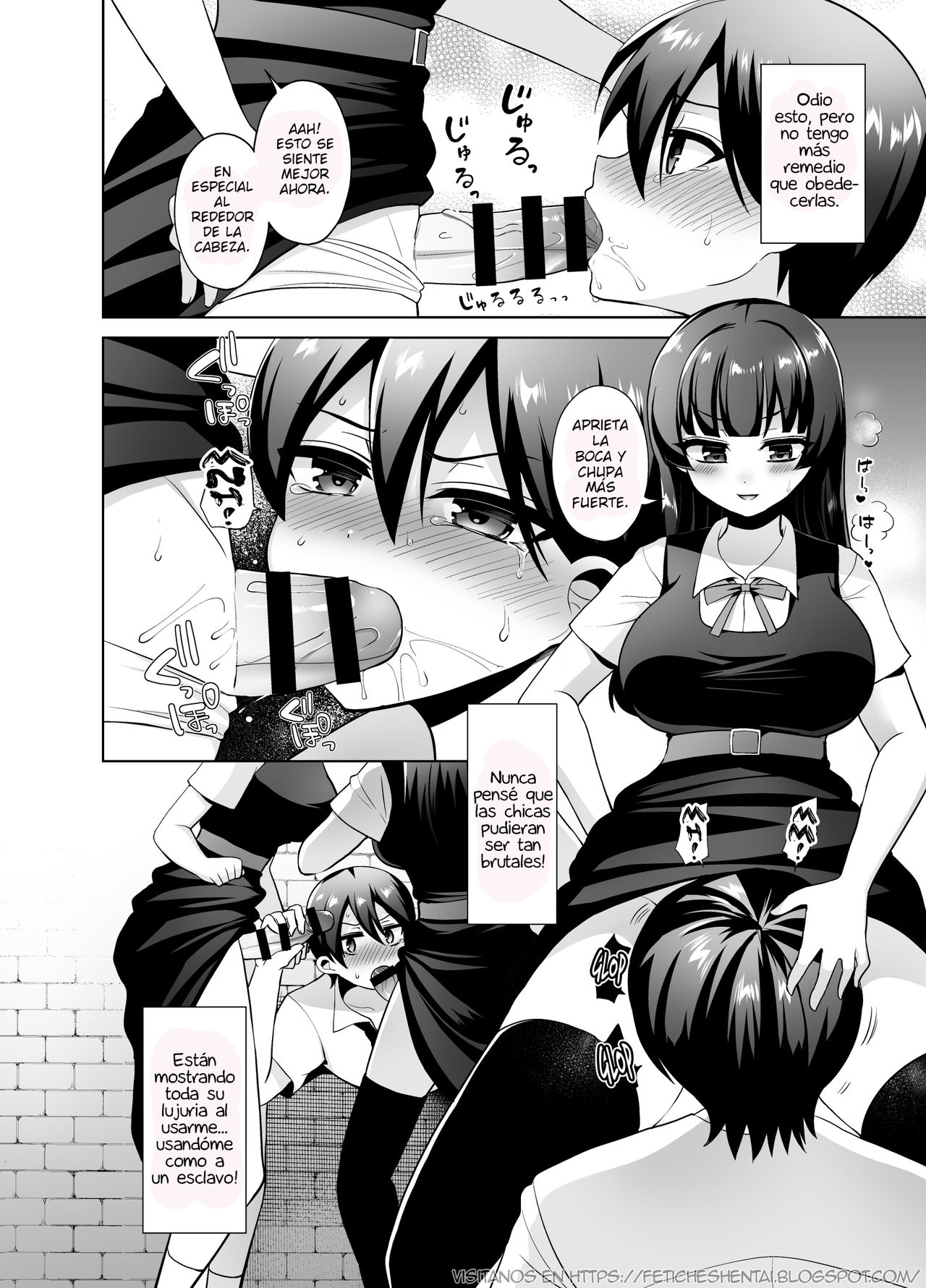 [Oshiruko Kan (Piririnegi)] Joshikou ni Shinnyuu Shiyou to Shitara Kabe ni Hamatte Futanari Jogakusei no Nikubenki ni Saretandaga [Spanish] [Digital] изображение № 10