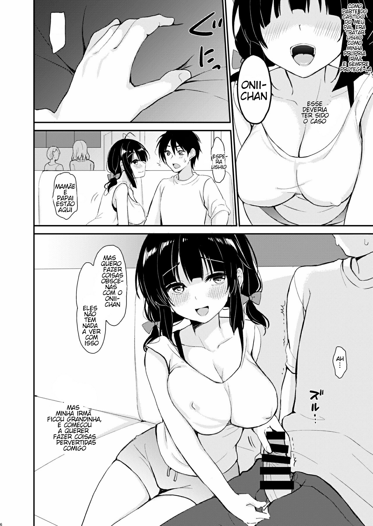 [PigPanPan (Ikura Nagisa)] Boku wa Imouto ni Sakaraenai - I cannot go against my sister. [Portuguese-BR] [Liar.sx] [Digital] image number 5