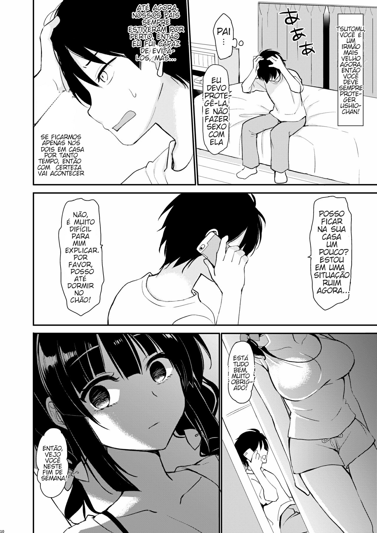 [PigPanPan (Ikura Nagisa)] Boku wa Imouto ni Sakaraenai - I cannot go against my sister. [Portuguese-BR] [Liar.sx] [Digital] image number 9