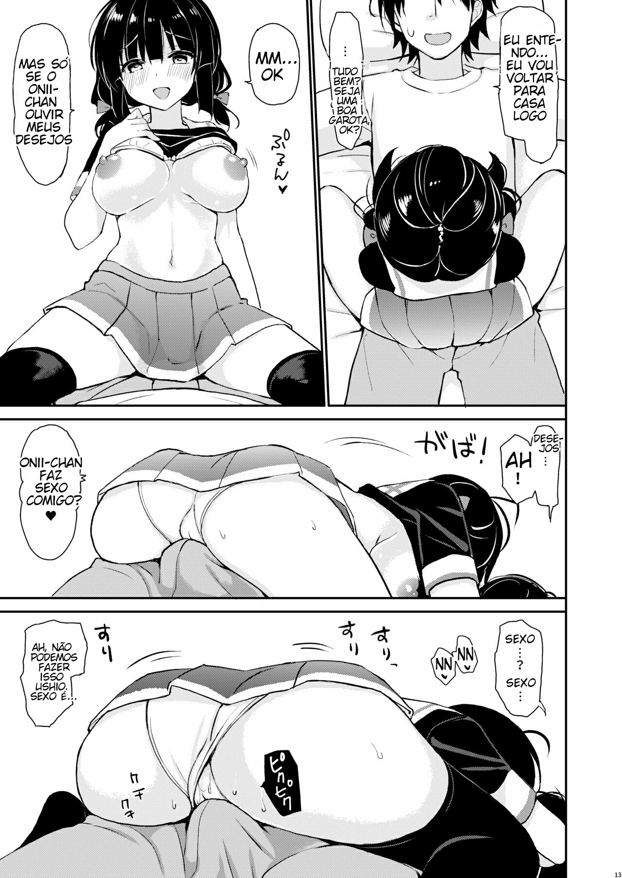 [PigPanPan (Ikura Nagisa)] Boku wa Imouto ni Sakaraenai - I cannot go against my sister. [Portuguese-BR] [Liar.sx] [Digital] image number 12