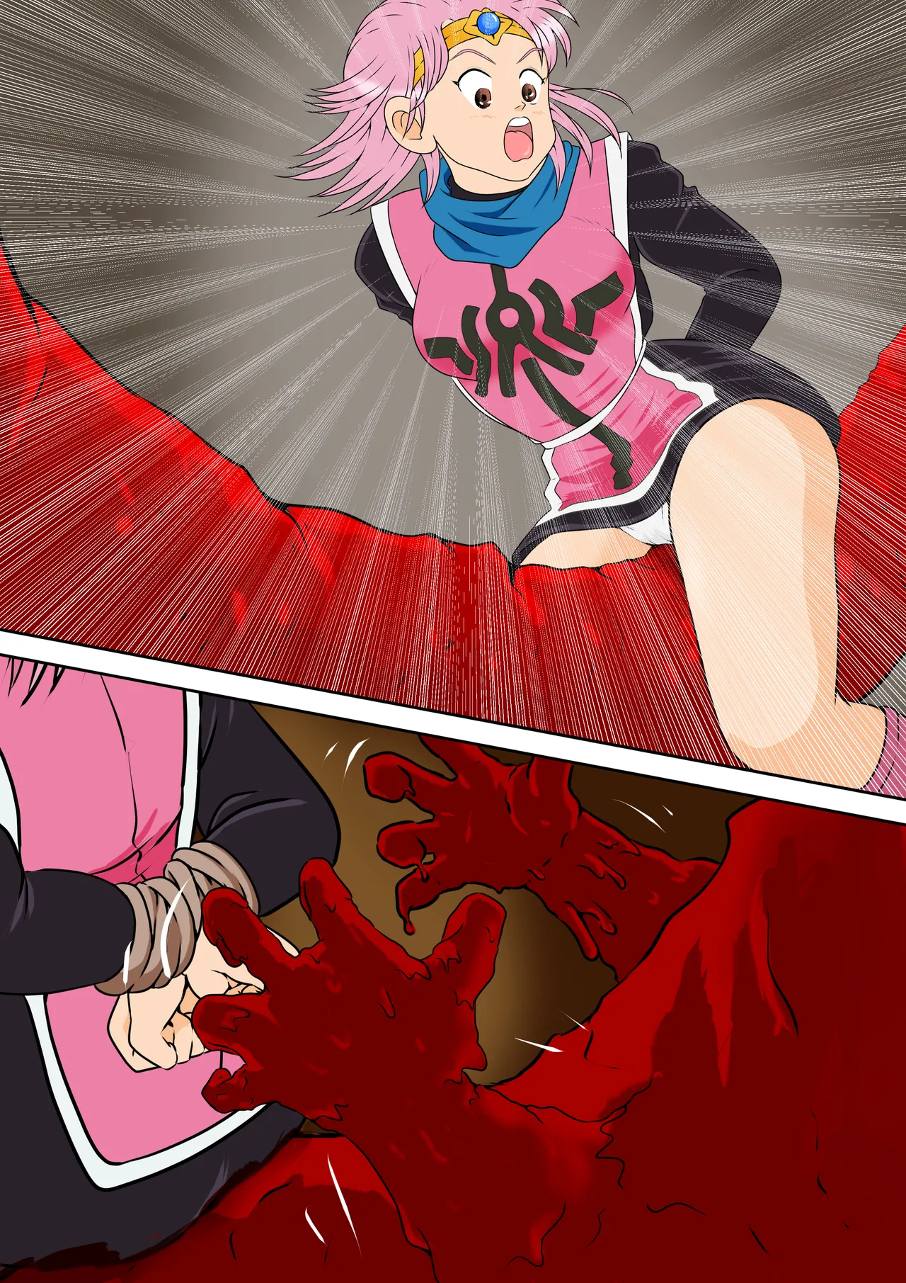 [2次透け] 性欲に溺れるまで100ぺージ以上 絶対落ちない僧侶戦士を淫乱屈服 最初の21ページ (ドラゴンクエスト ダイの大冒険) image number 25