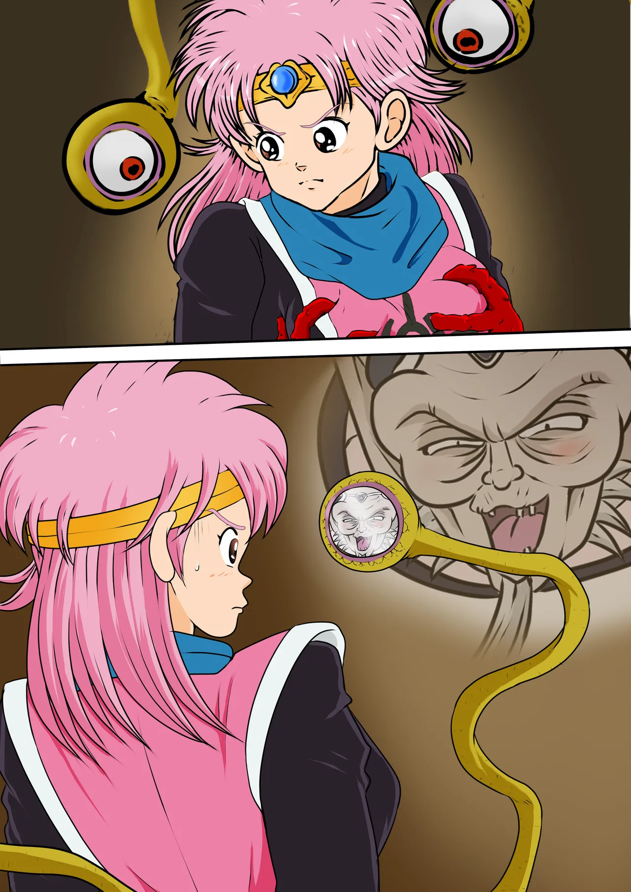 [2次透け] 性欲に溺れるまで100ぺージ以上 絶対落ちない僧侶戦士を淫乱屈服 最初の21ページ (ドラゴンクエスト ダイの大冒険) image number 28