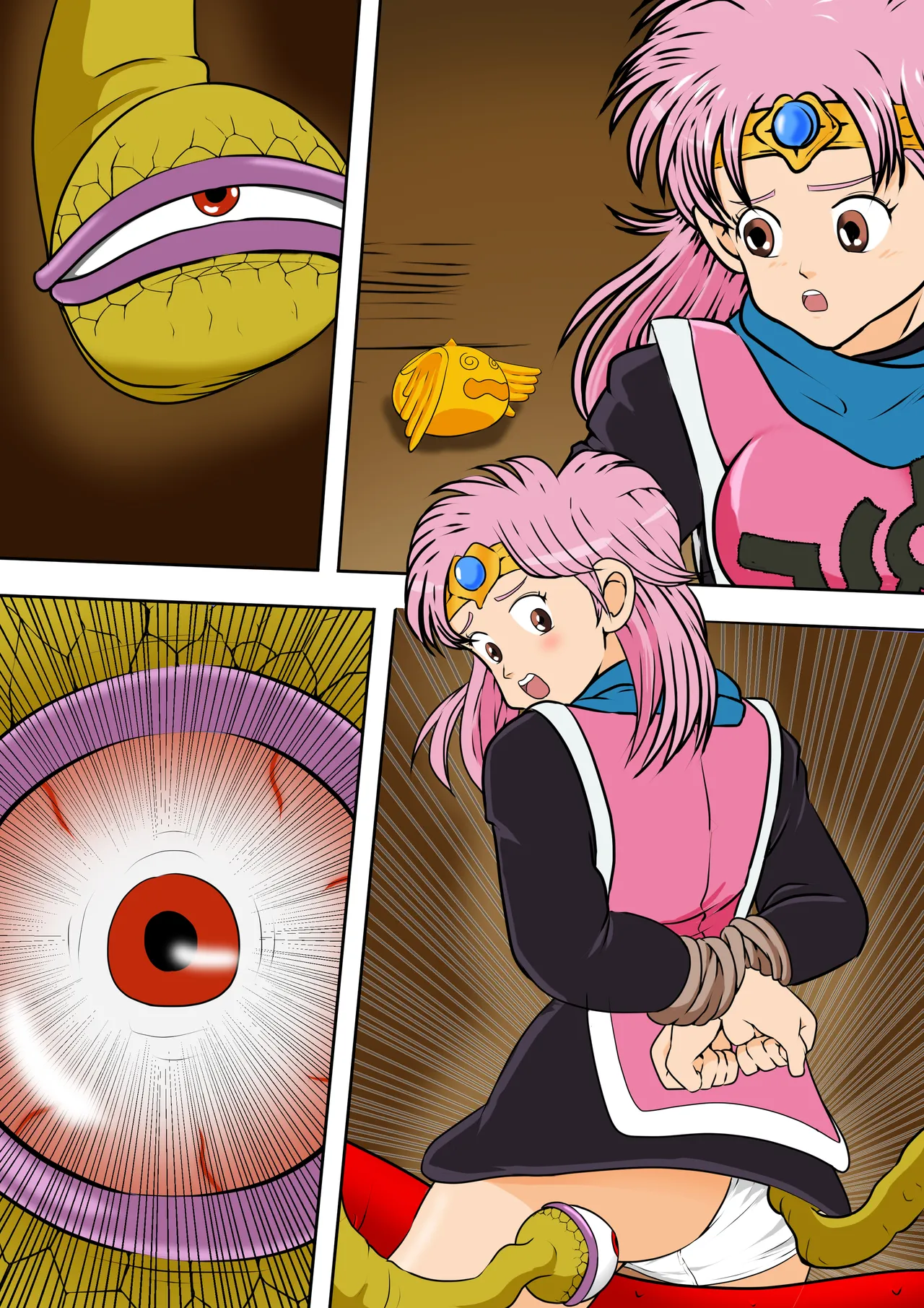 [2次透け] 性欲に溺れるまで100ぺージ以上 絶対落ちない僧侶戦士を淫乱屈服 最初の21ページ (ドラゴンクエスト ダイの大冒険) image number 34