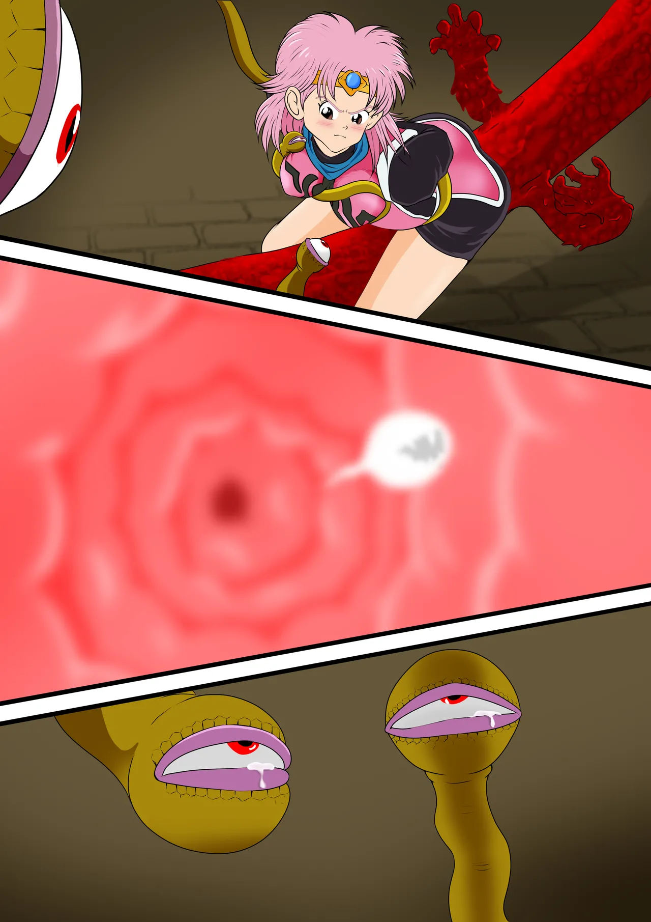 [2次透け] 性欲に溺れるまで100ぺージ以上 絶対落ちない僧侶戦士を淫乱屈服 最初の21ページ (ドラゴンクエスト ダイの大冒険) image number 38