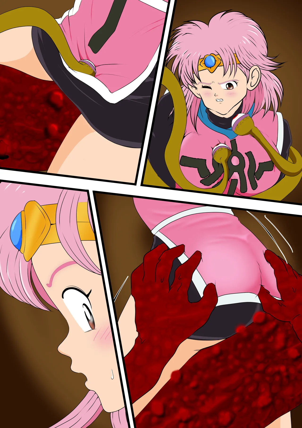 [2次透け] 性欲に溺れるまで100ぺージ以上 絶対落ちない僧侶戦士を淫乱屈服 最初の21ページ (ドラゴンクエスト ダイの大冒険) image number 39