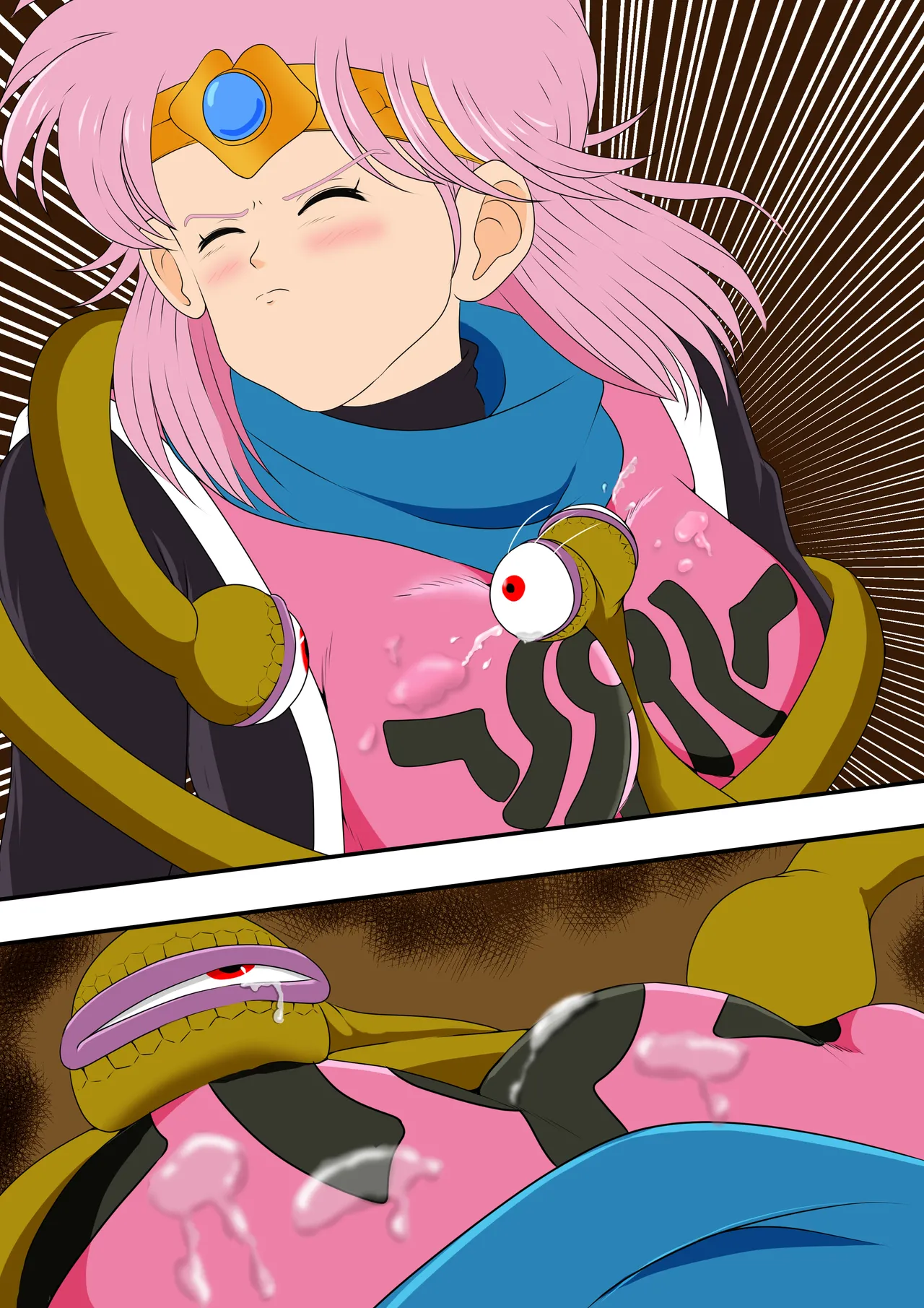 [2次透け] 性欲に溺れるまで100ぺージ以上 絶対落ちない僧侶戦士を淫乱屈服 最初の21ページ (ドラゴンクエスト ダイの大冒険) image number 42