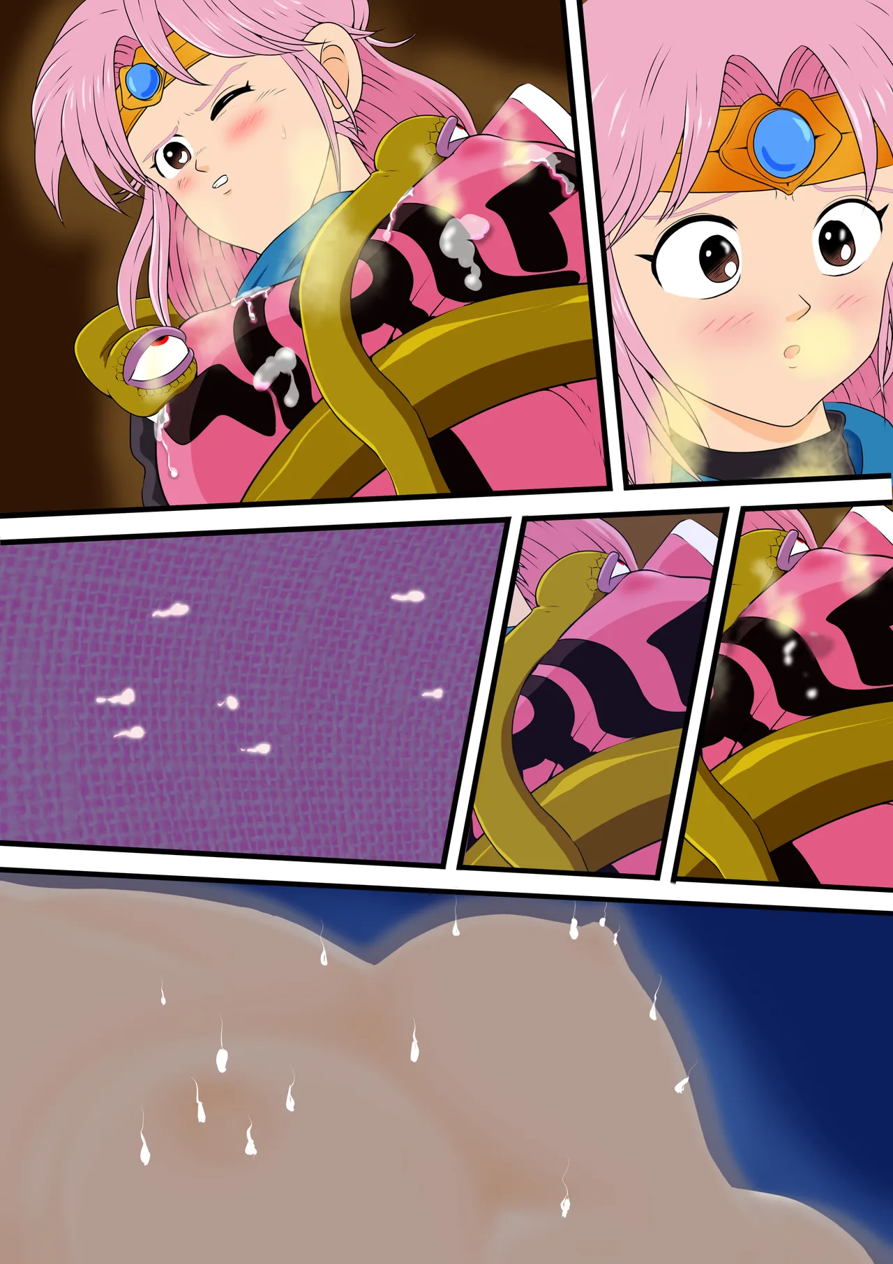 [2次透け] 性欲に溺れるまで100ぺージ以上 絶対落ちない僧侶戦士を淫乱屈服 最初の21ページ (ドラゴンクエスト ダイの大冒険) image number 43