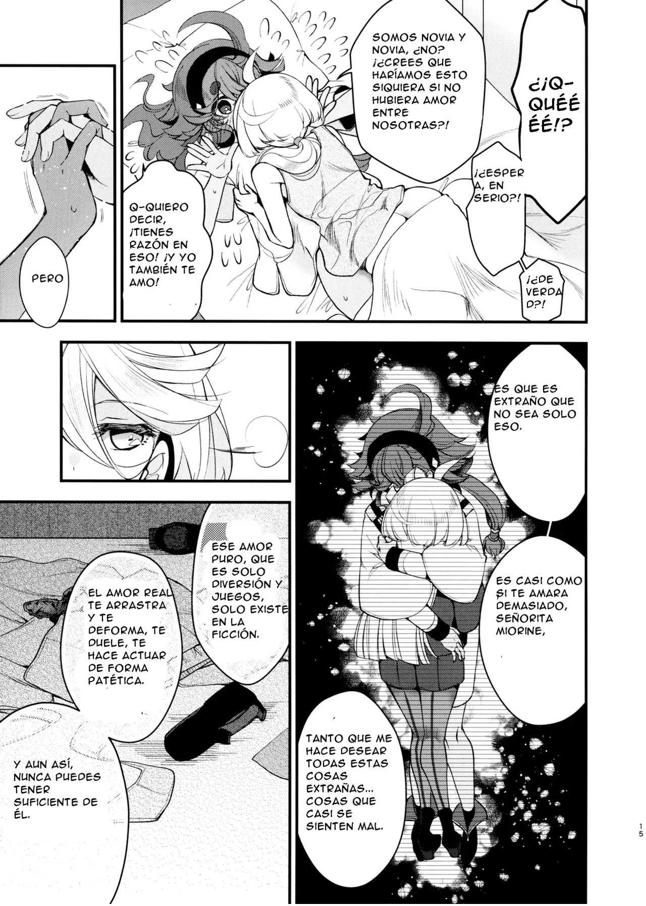 (C103) [Alkaloid (Izumiya Otoha)] Koi to Yobu ni wa | Too Deep to Call Love (Mobile Suit Gundam: The Witch from Mercury) [Spanish](CristoferDeLosAndes) Bildnummer 15