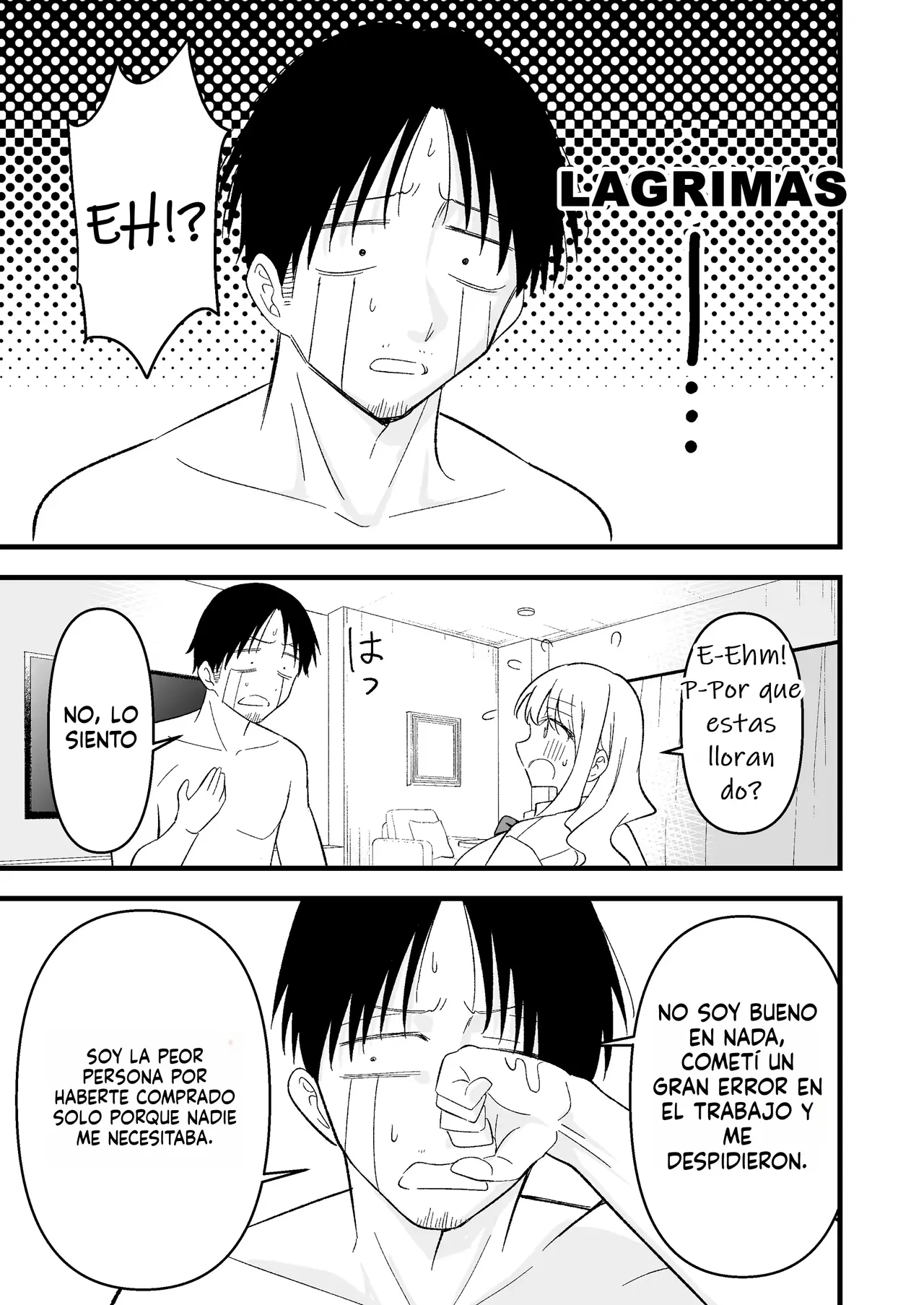 [Oyuhige] Shinitagari Shachiku datta Ore wa Hikari no Papakatsu Gal ni Ikasareru｜Un Esclavo corporativo Suicida que fue salvado por una Gal en una cita pagada [Spanish] [Me Banearon x P3NDEJ0] 图片编号 22