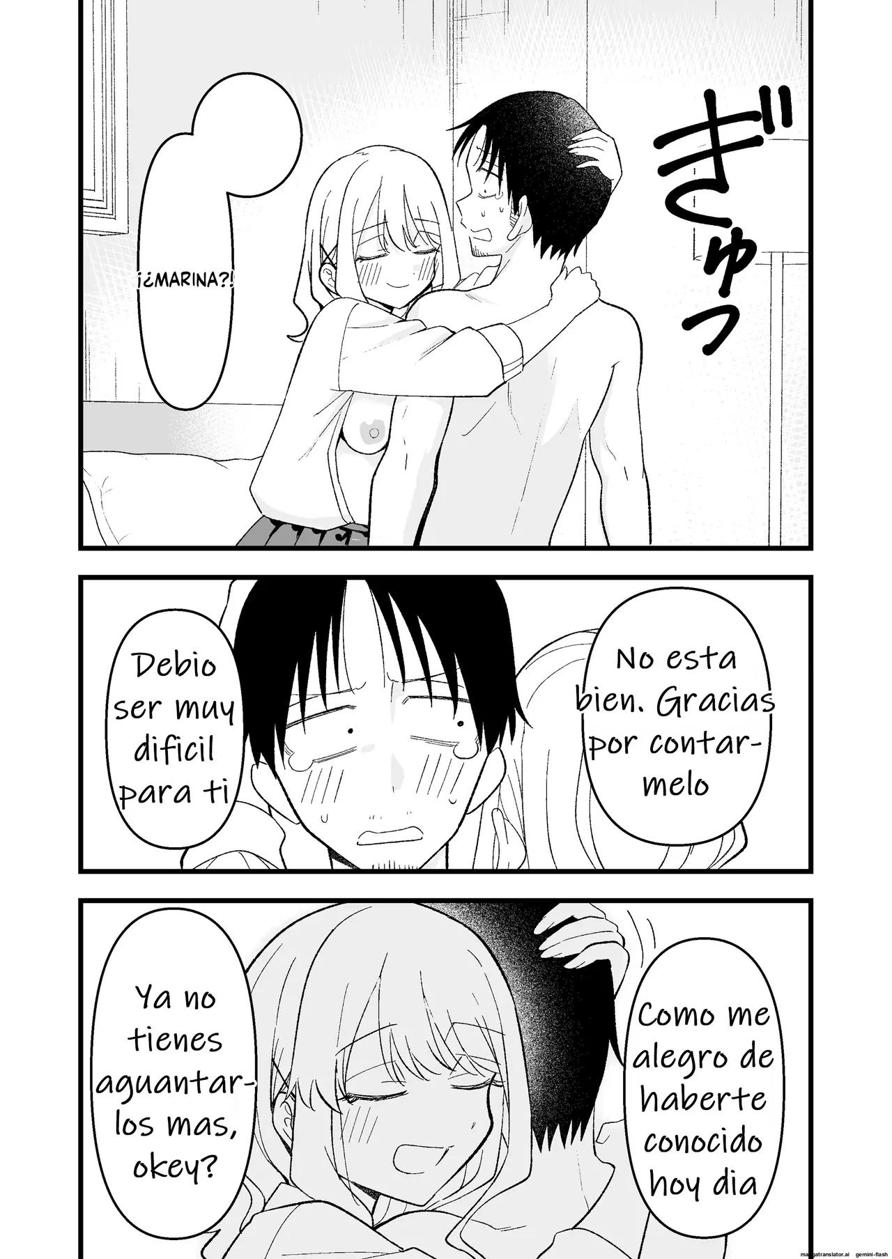 [Oyuhige] Shinitagari Shachiku datta Ore wa Hikari no Papakatsu Gal ni Ikasareru｜Un Esclavo corporativo Suicida que fue salvado por una Gal en una cita pagada [Spanish] [Me Banearon x P3NDEJ0] 图片编号 24