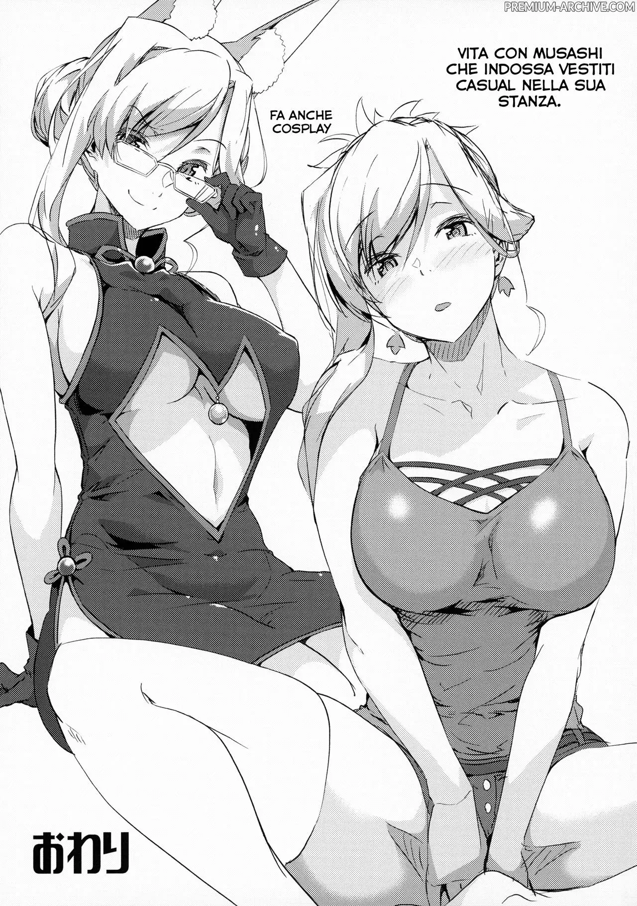 (C97) [Tokiwa Midori] Iza Mankai! Kouhaku Yoridori Chichi Zakura | Panino Con Doppia Musashi (Fate/Grand Order) [Italian] image number 24