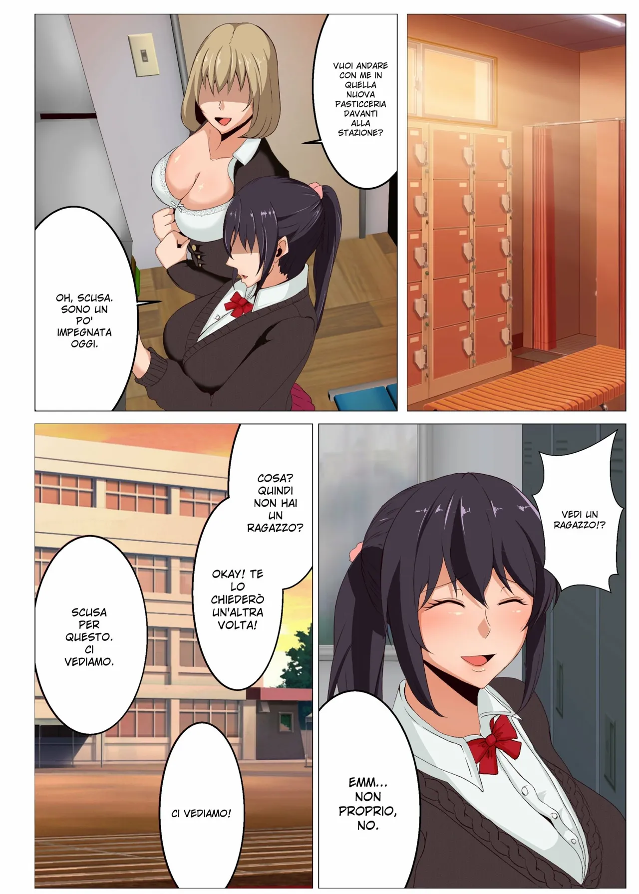 [KAZAMA DoJo (Mucc)] Rikujoubu no Otonashii Senpai no Yowami o Nigitta | Alle Nazionali [Italian] [Decensored] [Digital] Bildnummer 3