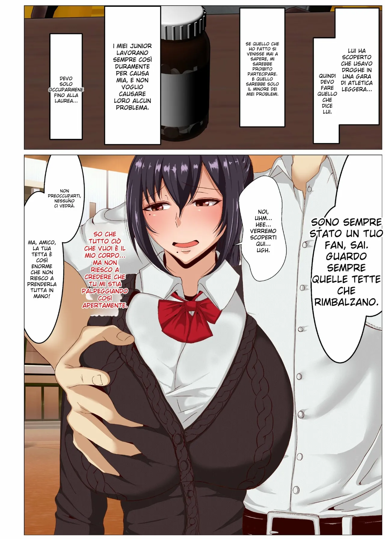 [KAZAMA DoJo (Mucc)] Rikujoubu no Otonashii Senpai no Yowami o Nigitta | Alle Nazionali [Italian] [Decensored] [Digital] Bildnummer 5