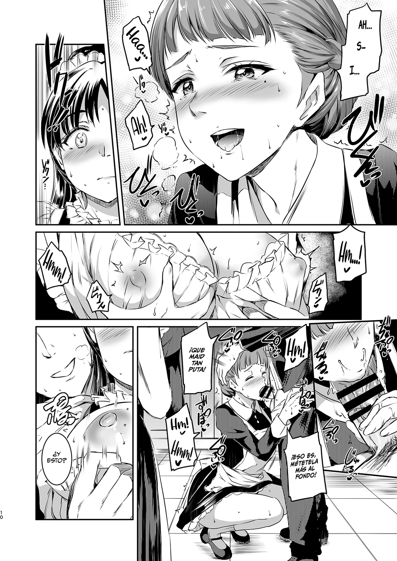 [Kuroneko Akaribon (Kamisiro Ryu)] Hazuki-ke no Maid Jijou (Love Live! Superstar!!) [Spanish] [Digital] numero di immagine  9