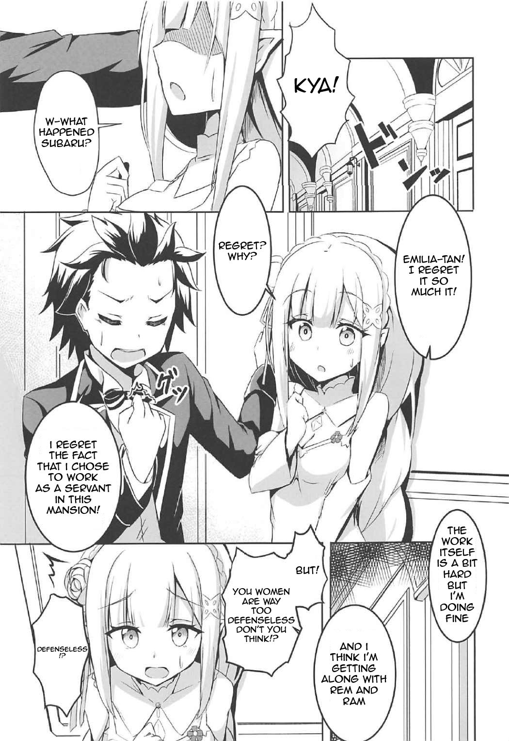 (C91) [Chelsea lip (Minato Yoshihiro)] Uchi no Heroine Chouzetsu Choroin (Re:Zero kara Hajimeru Isekai Seikatsu) [English] [Luclaft] 画像番号 2