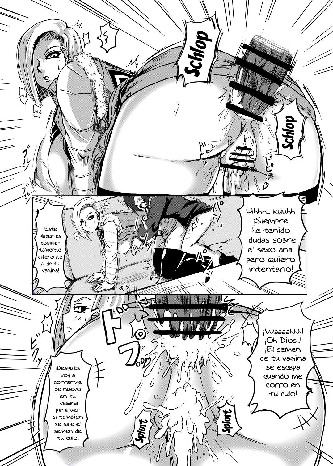 [Shachihokoya (3huro)] 18-gou o Shuuchishin Zero ni Shite Yarimakurimashita  (Dragon Ball Z) [Spanish] {Lanerte} [Digital] image number 13