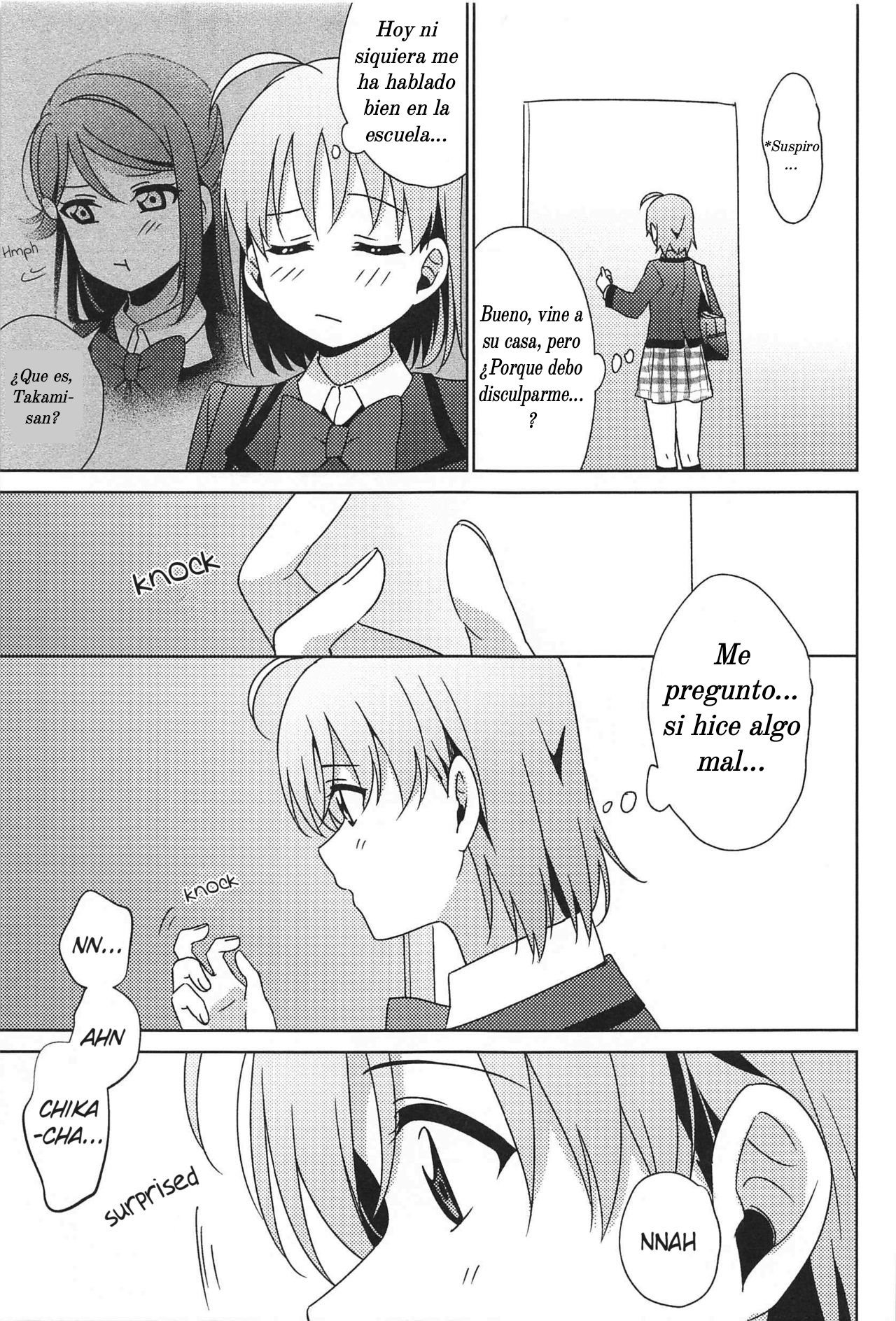 (Bokura no Love Live! 28) [Sakura Mikan Hoikuen (Mikan)] Chika-chan no ○○ ga Hairanai | Chika-chan's ○○ Won't Fit (Love Live! Sunshine!!) [Spanish][ATEV Translations] 画像番号 16