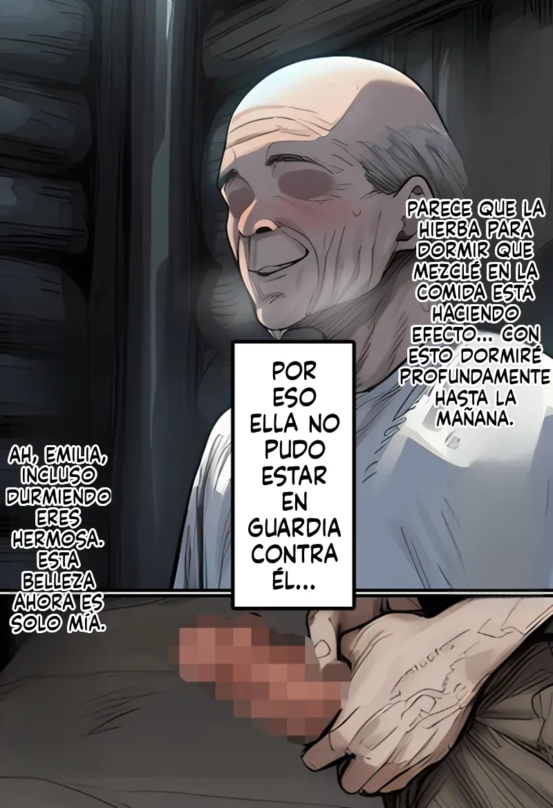 [AImalin 美少女がキモ男に妊娠させられる] The noble half-elf Emilia is deceived by a remote peasant old man and forced into marriage [AI Generated] Bildnummer 19