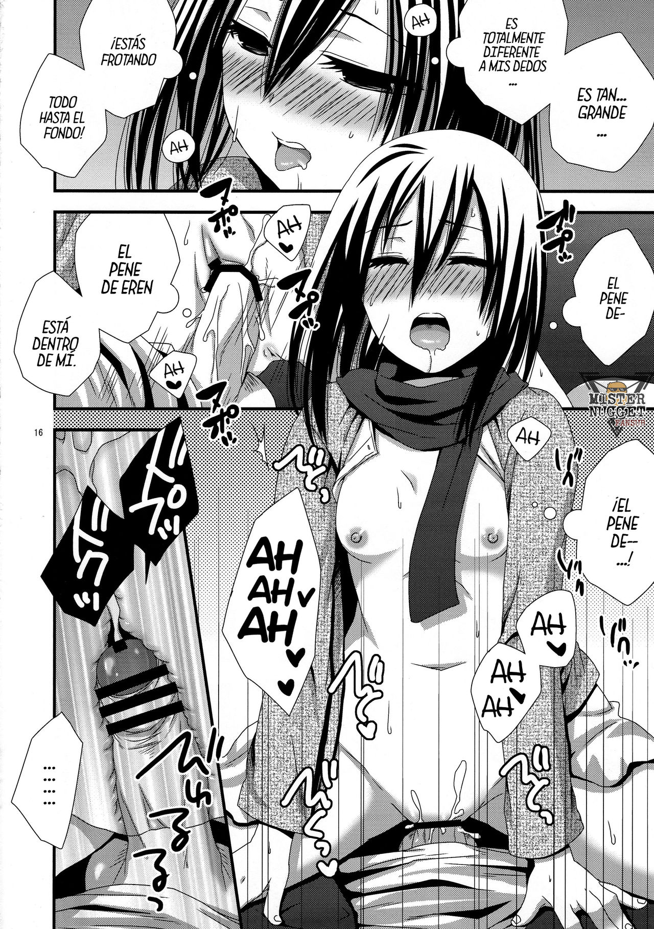 (C84) [Wasei Nekohime (Saeki Kura)] Eren no Tame Nara Nandemo Sasete (Shingeki No Kyojin) [Spanish] [Mister Nugget] image number 18