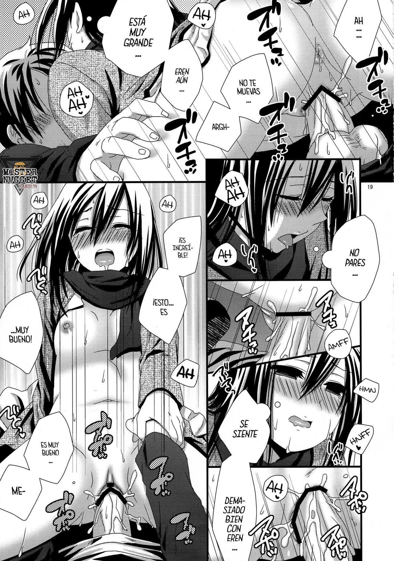 (C84) [Wasei Nekohime (Saeki Kura)] Eren no Tame Nara Nandemo Sasete (Shingeki No Kyojin) [Spanish] [Mister Nugget] image number 21