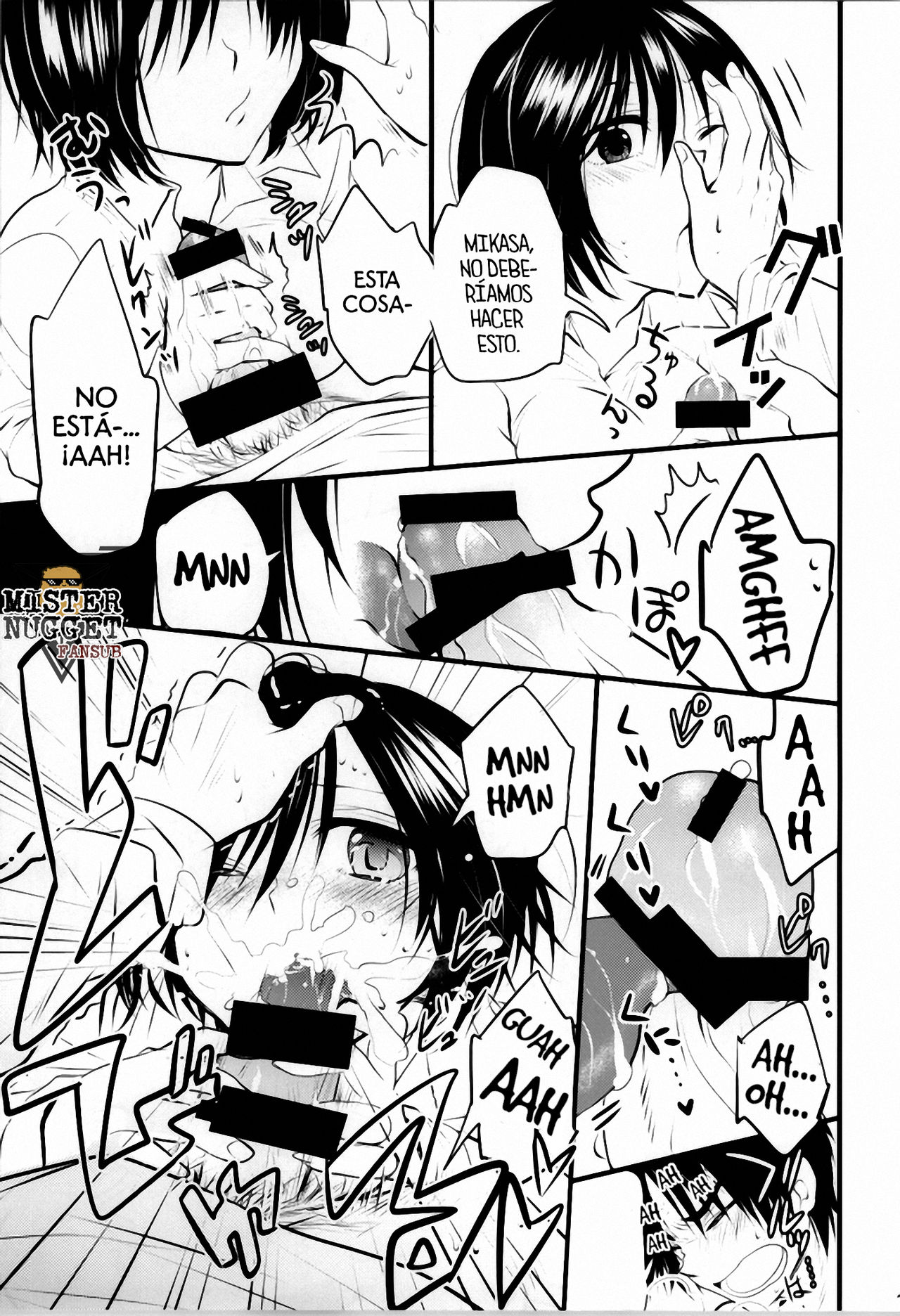 (C85) [Butterfly (Ossan)] Kawaii... no de shingeki suru (Shingeki no Kyojin) [Spanish] [Mister Nugget] image number 10