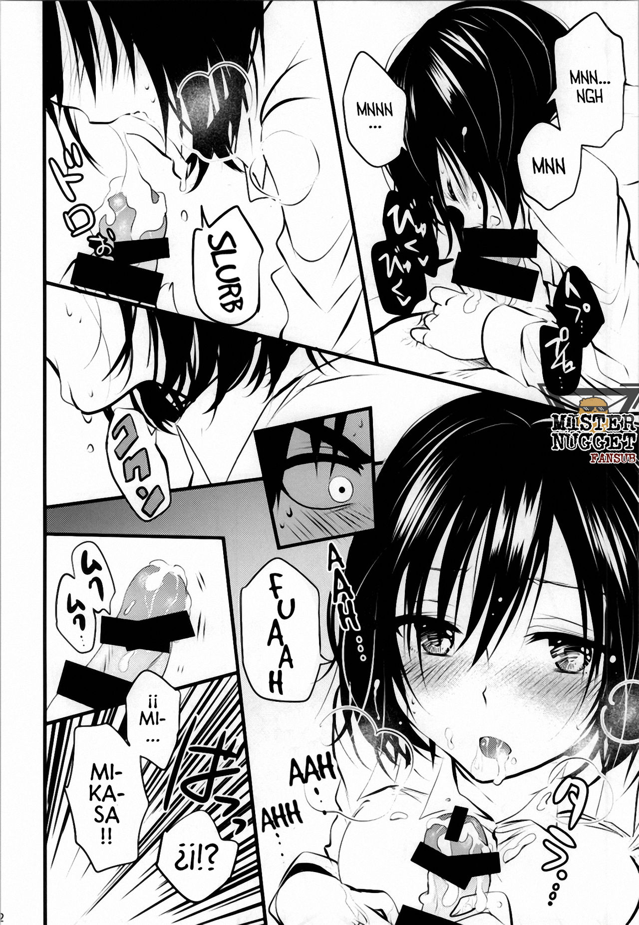 (C85) [Butterfly (Ossan)] Kawaii... no de shingeki suru (Shingeki no Kyojin) [Spanish] [Mister Nugget] image number 11