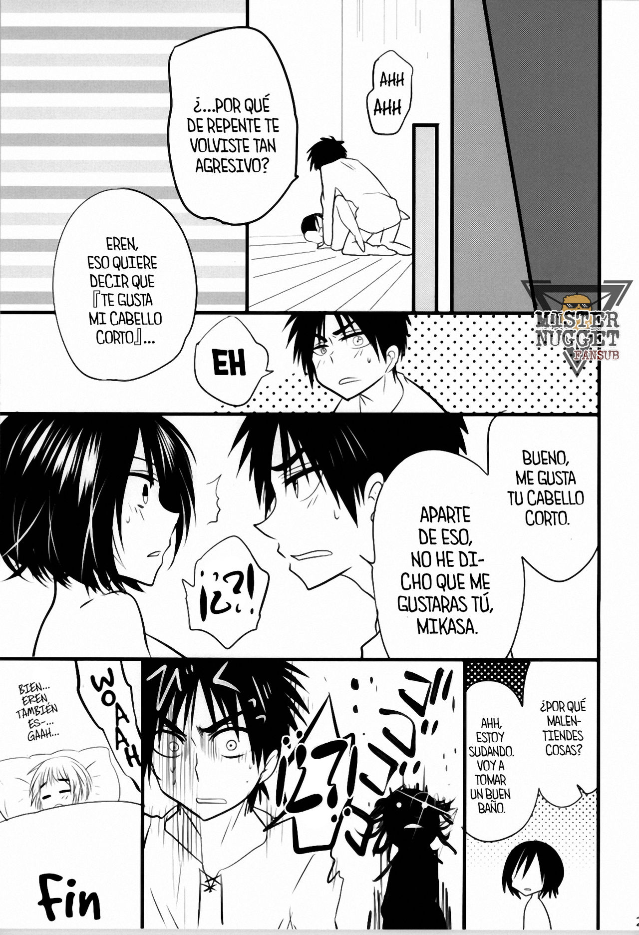 (C85) [Butterfly (Ossan)] Kawaii... no de shingeki suru (Shingeki no Kyojin) [Spanish] [Mister Nugget] image number 20