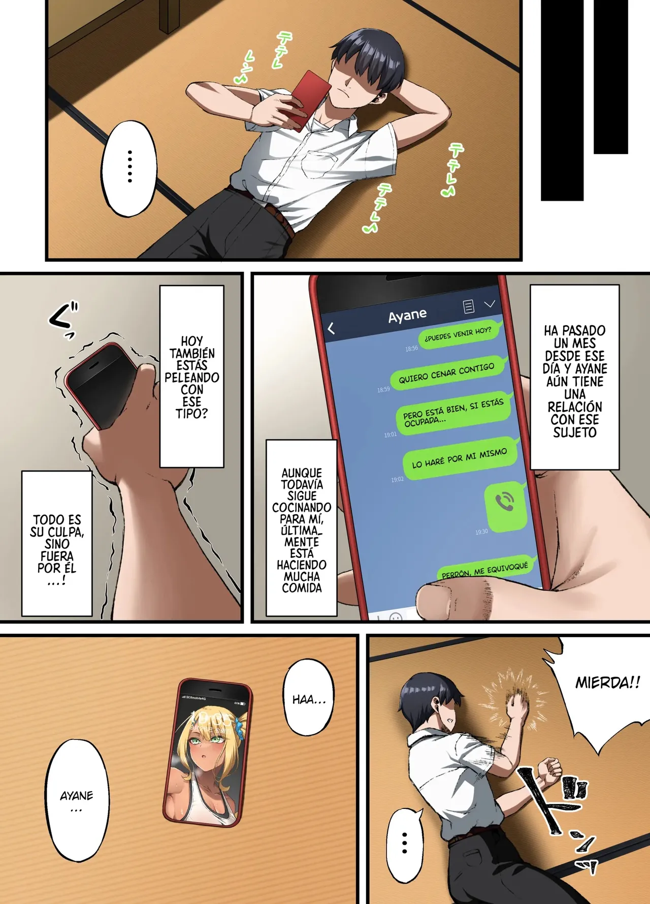 [Small Marron (Asakura Kukuri)] Haiboku. ～Boku no Aya-nee ga Ochiru made～｜Derrota. ～Hasta que Aya-nee Caiga～ [Spanish] [P7Neko] Bildnummer 34