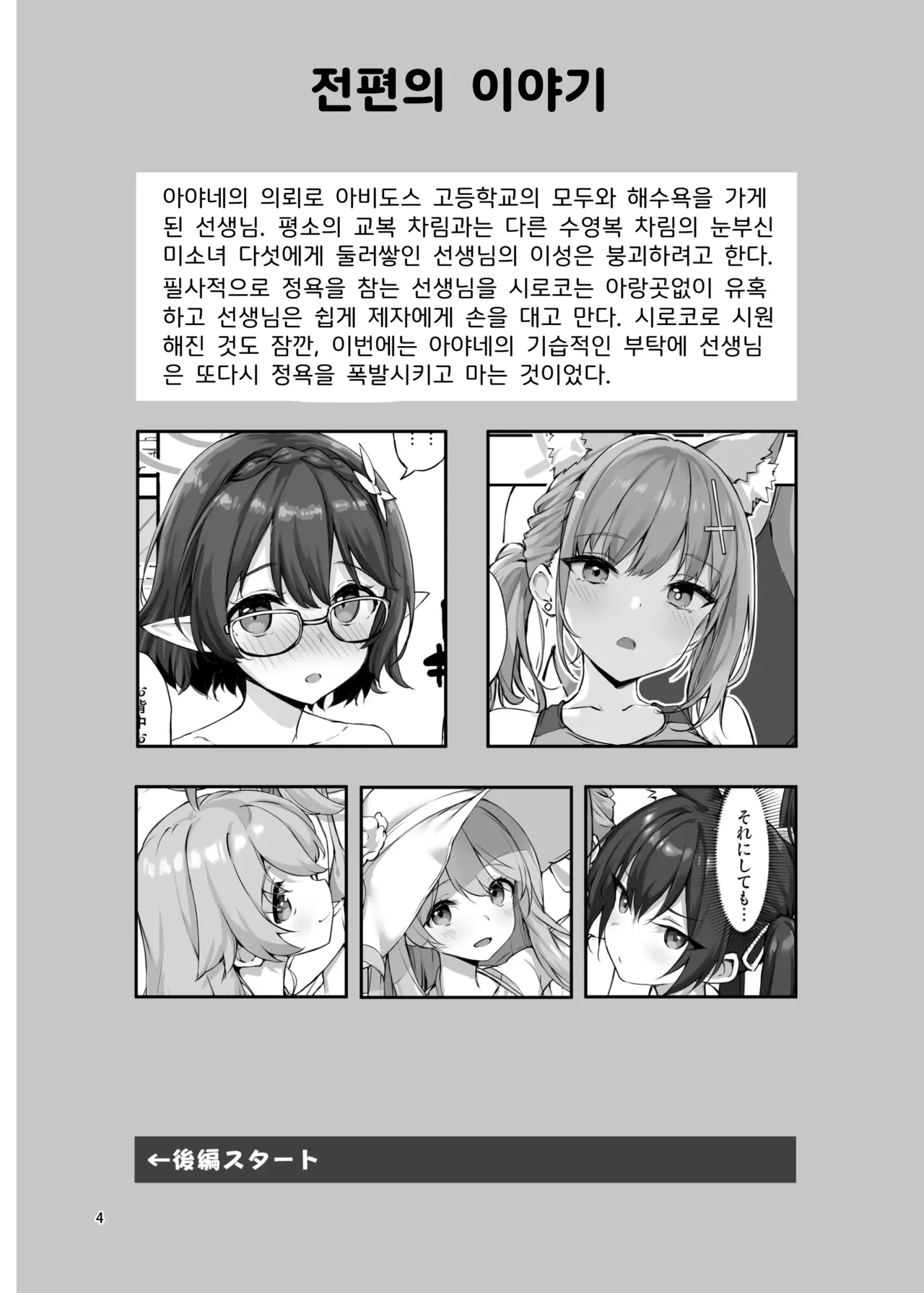 [Jenoa Cake (Takayaki)] Abydos no Natsuyasumi | 아비도스의 여름방학   (Blue Archive) [Korean] [Digital] [Incomplete] numero di immagine  3