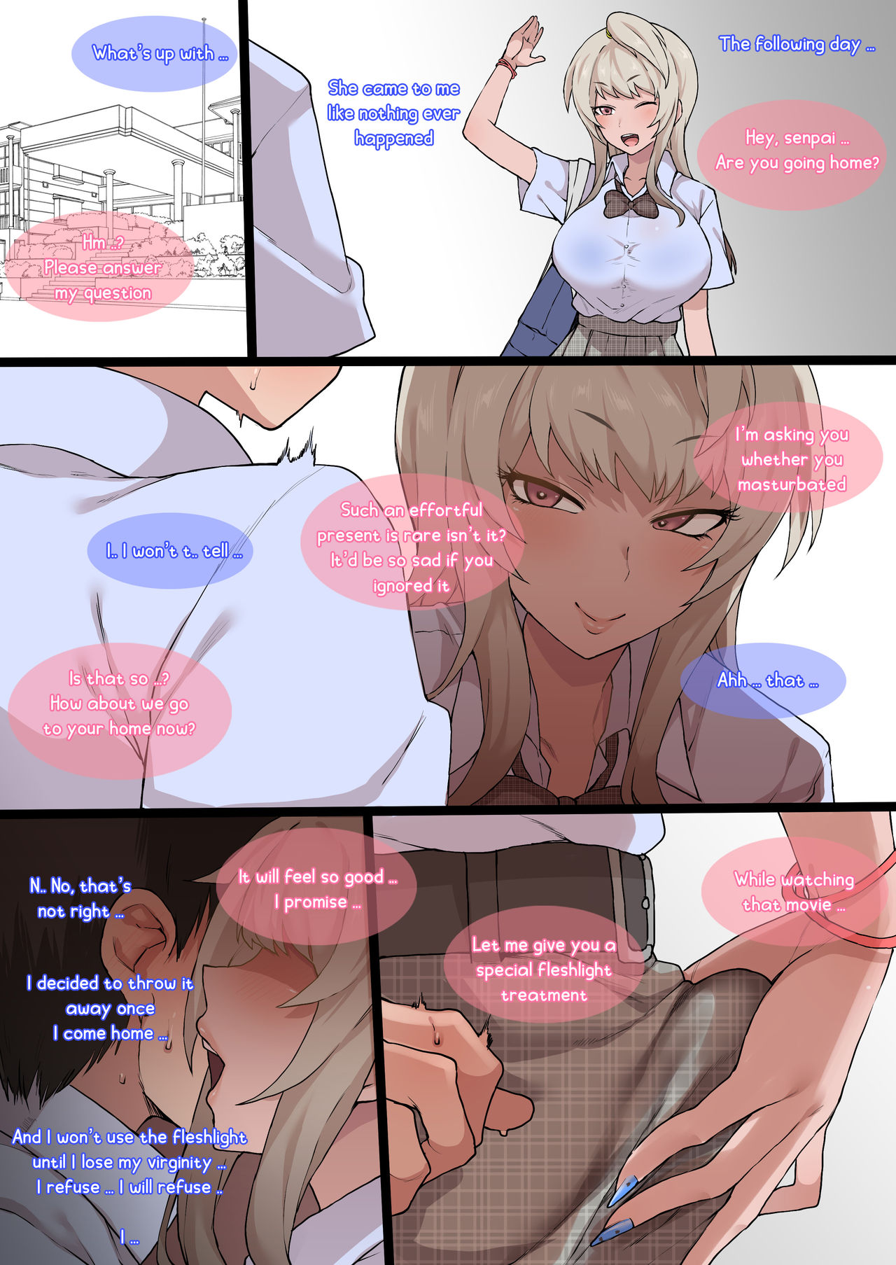 [Terasu MC] Otaku no Boku to Iikanjidatta Kuro Gyaru Kouhai wo Netorareru Mini [English] [Wukage] numero di immagine  11