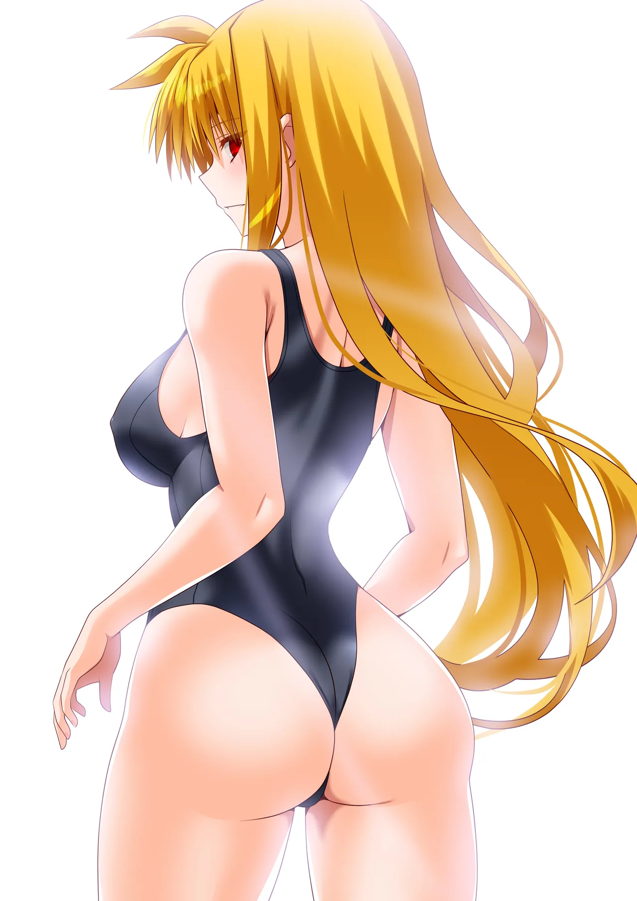 [Aquarius Gate (Engo)] Ganbou no Lost Logia III  JK Fate-san Kyouei Mizugi Hen (Mahou Shoujo Lyrical Nanoha) [Digital] Bildnummer 2