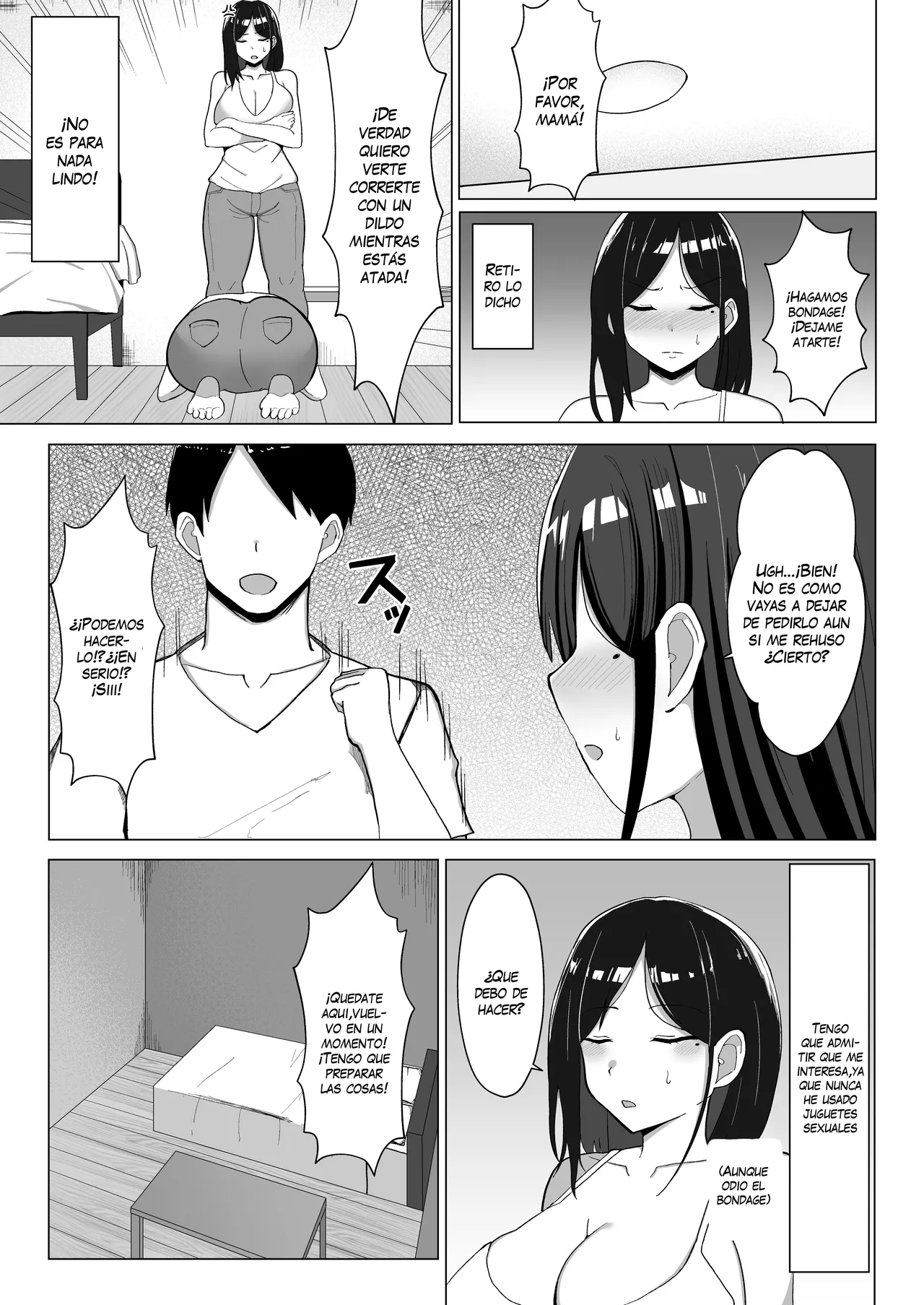 [Mustard Teikoku (Europia)] Kaa-chan to Sex Shinai to Derarenai Heya 2 ~Kuchiurusai Haha to Hankouki no Ore~ | Trapped in a room until we've had enough sex, part 2 ~My annoying mother and me, in my rebellious phase~ [Spanish] [VarKatzas666] 画像番号 16