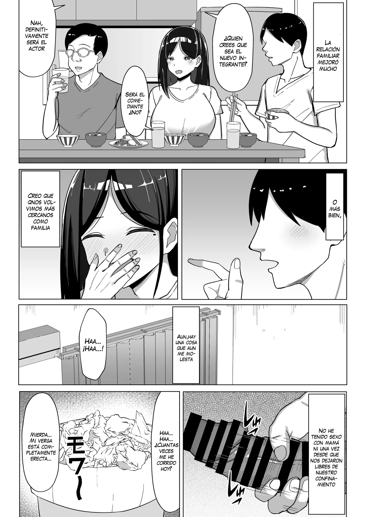 [Mustard Teikoku (Europia)] Kaa-chan to Sex Shinai to Derarenai Heya 2 ~Kuchiurusai Haha to Hankouki no Ore~ | Trapped in a room until we've had enough sex, part 2 ~My annoying mother and me, in my rebellious phase~ [Spanish] [VarKatzas666] 画像番号 46