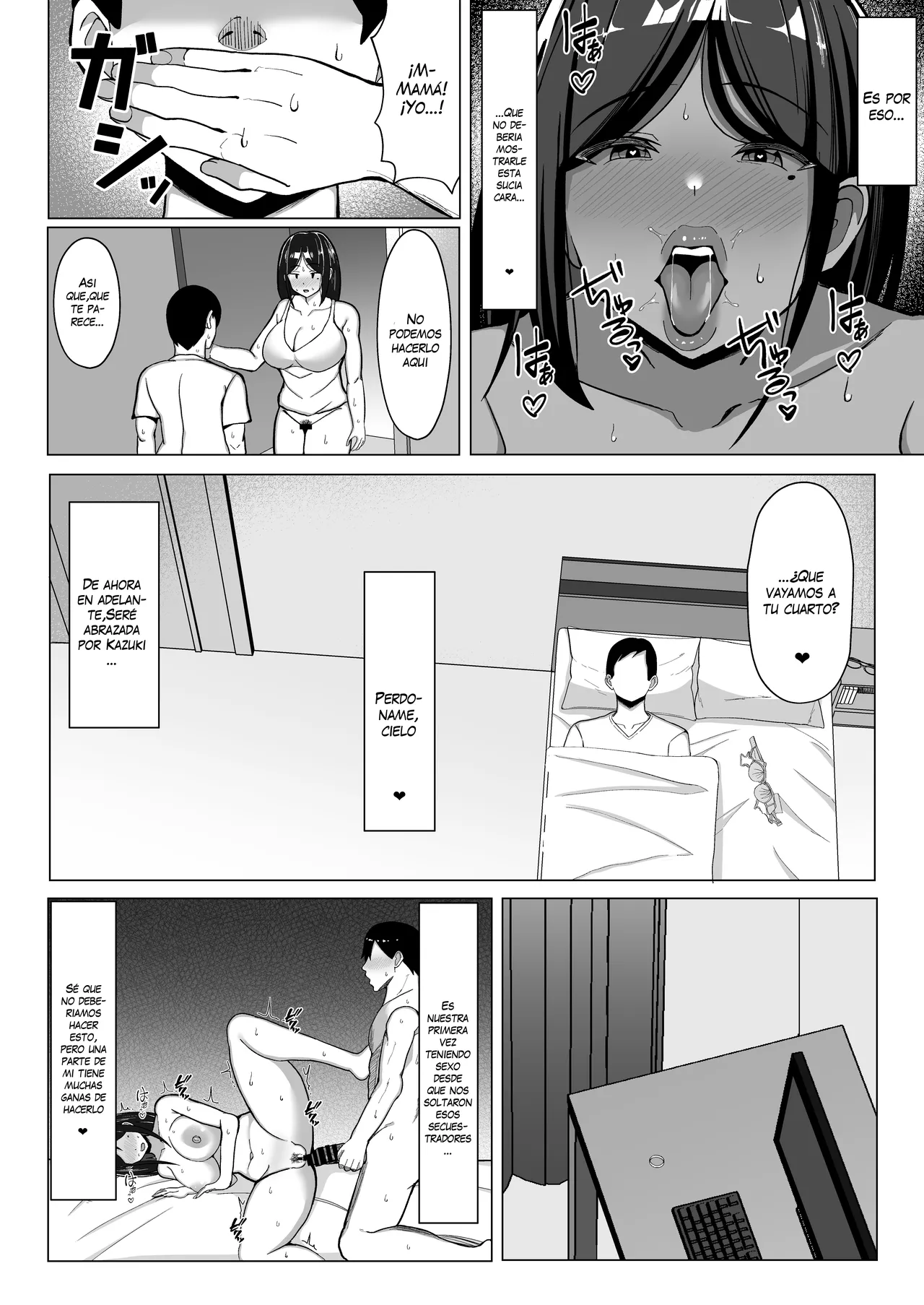 [Mustard Teikoku (Europia)] Kaa-chan to Sex Shinai to Derarenai Heya 2 ~Kuchiurusai Haha to Hankouki no Ore~ | Trapped in a room until we've had enough sex, part 2 ~My annoying mother and me, in my rebellious phase~ [Spanish] [VarKatzas666] 画像番号 53