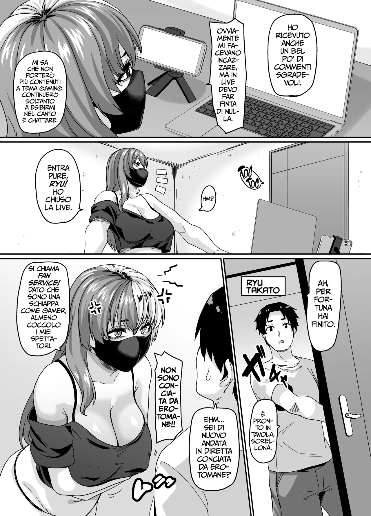 [Tiramisu Tart (Kazuhiro)] Zubora Ane (Haishinsha) ga Gobaku Ero Buzz Shitakara Hirakinaotte Kyoudai de Ero Haishin suru Waku | Vi presente quella fannullona (di una streamer) di mia sorella [Italian] [Hentai Fantasy] image number 4