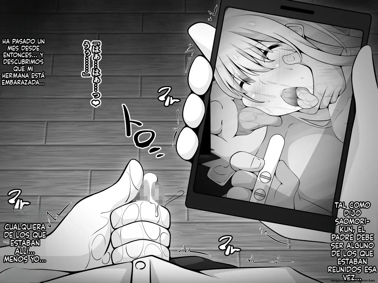 Akogare no Onee-chan ga Netorareru Kouhen Suiminkan no Ketsumatsu... Ninshin Botebara Soshite Shussan (Spanish) MTL 图片编号 13