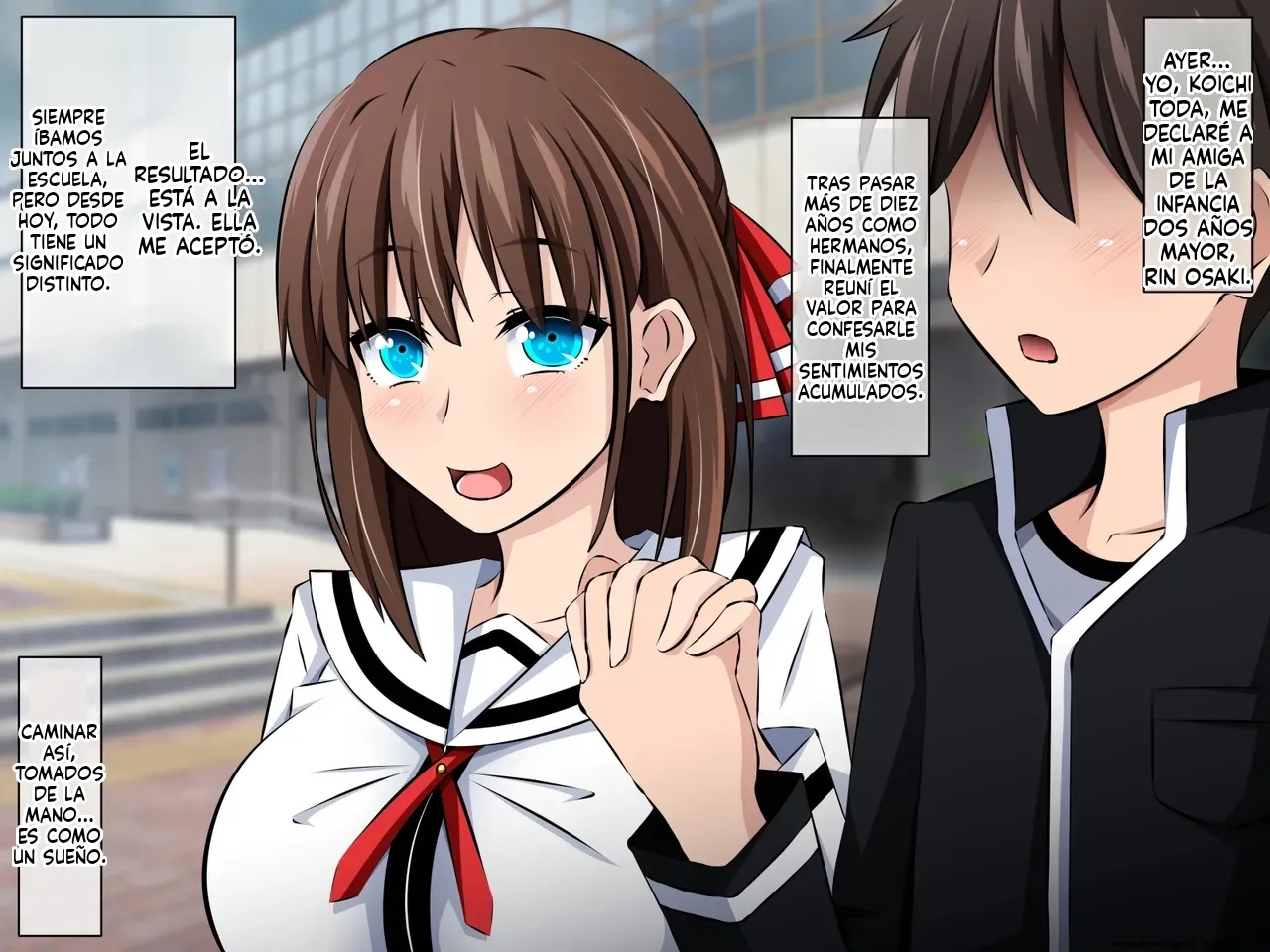 Boku to Kanojo no Netorare Kousai Kyouiku Zenpen ~Taisetsu na Kanojo ga Saimin Oji-san ni Ubawareru (Spanish) MTL 3eme image