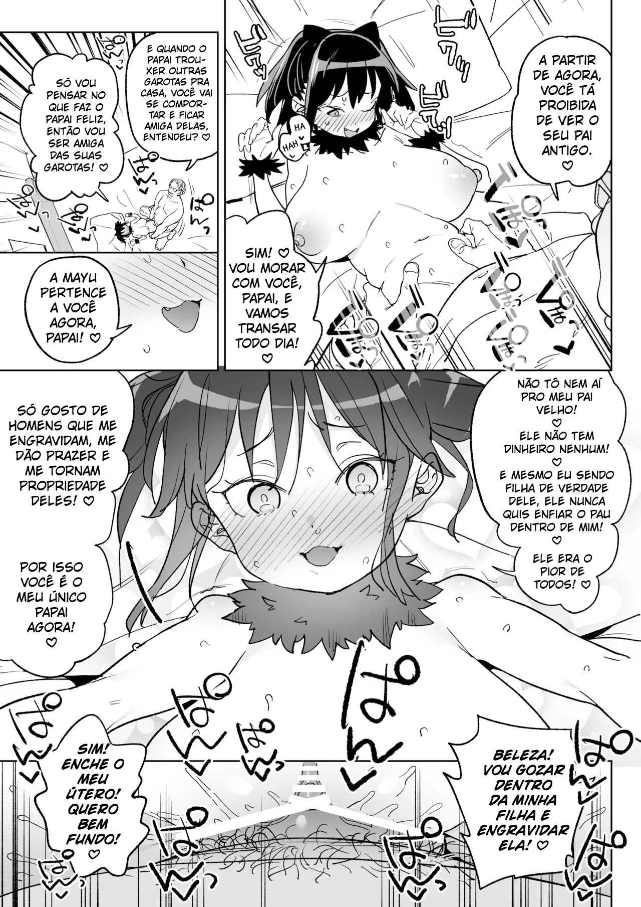 [Meshikutteneru. (Atage)] 11-gatsu 28-kai Atarashii Papa no Mono ni Narimashita. [Portuguese-BR] [Digital] image number 34