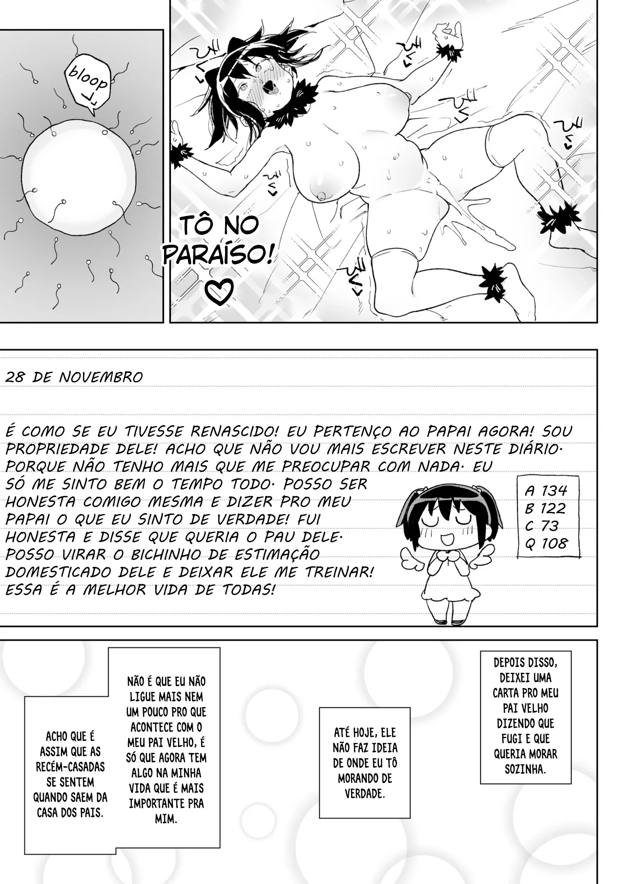 [Meshikutteneru. (Atage)] 11-gatsu 28-kai Atarashii Papa no Mono ni Narimashita. [Portuguese-BR] [Digital] image number 36