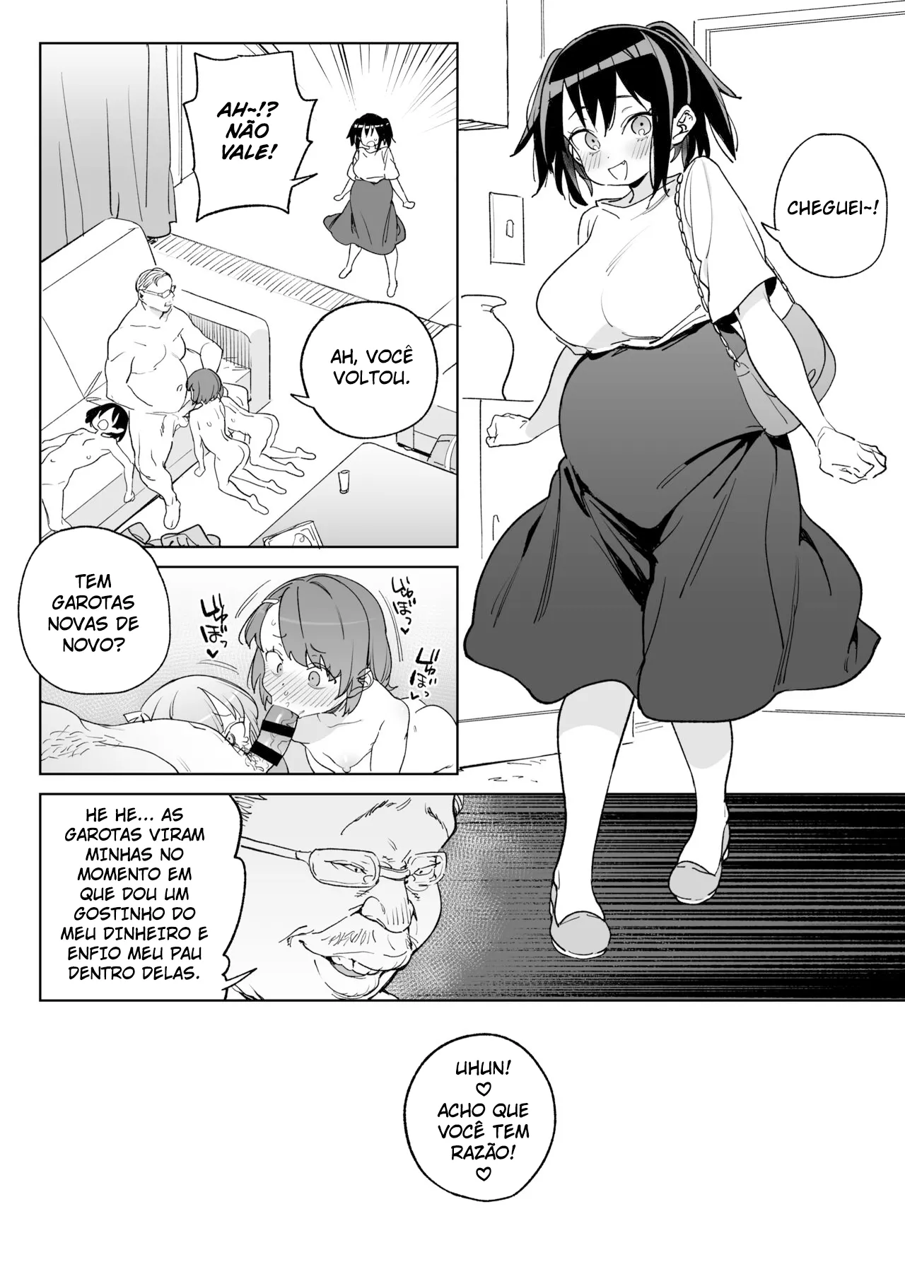 [Meshikutteneru. (Atage)] 11-gatsu 28-kai Atarashii Papa no Mono ni Narimashita. [Portuguese-BR] [Digital] image number 37