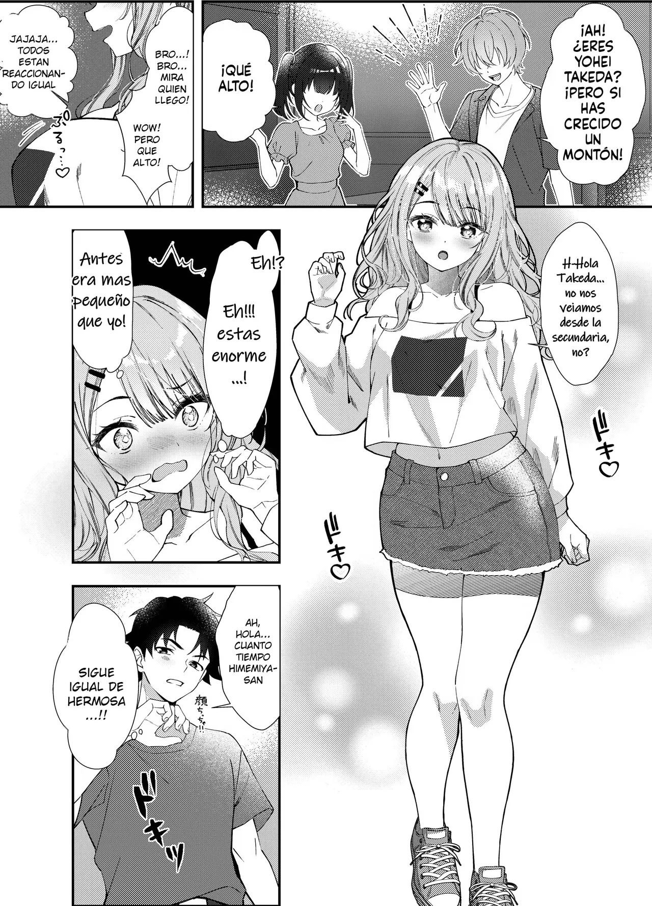 [Munimuni Uninigiri (Sazanami Wasabi)] Dousoukai de Saikai shita Ano Ko to Namahame H｜Sexo Sin Protección con la Chica que Me Gustabaen Mi Reencuentro de la Secundaria H [Spanish] [Me Banearon x P3NDEJ0] 图片编号 3