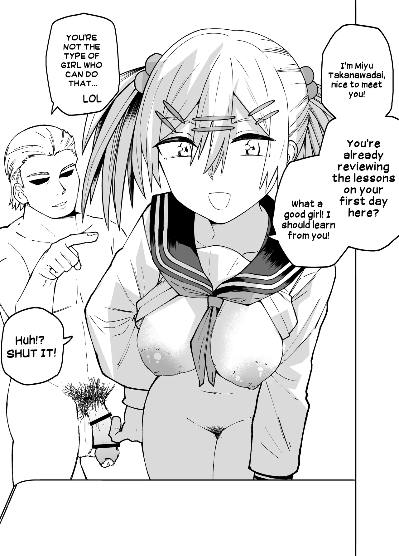 [Sochiin Shounen Gasshoudan (Ashikoshi Gakugaku Iwashi Tarou)] Seifuku ga jiyuu sugiru shingakkou | My New School Is Too Free When It Comes To The Uniform  [English] [Hikari no Kaze] image number 4