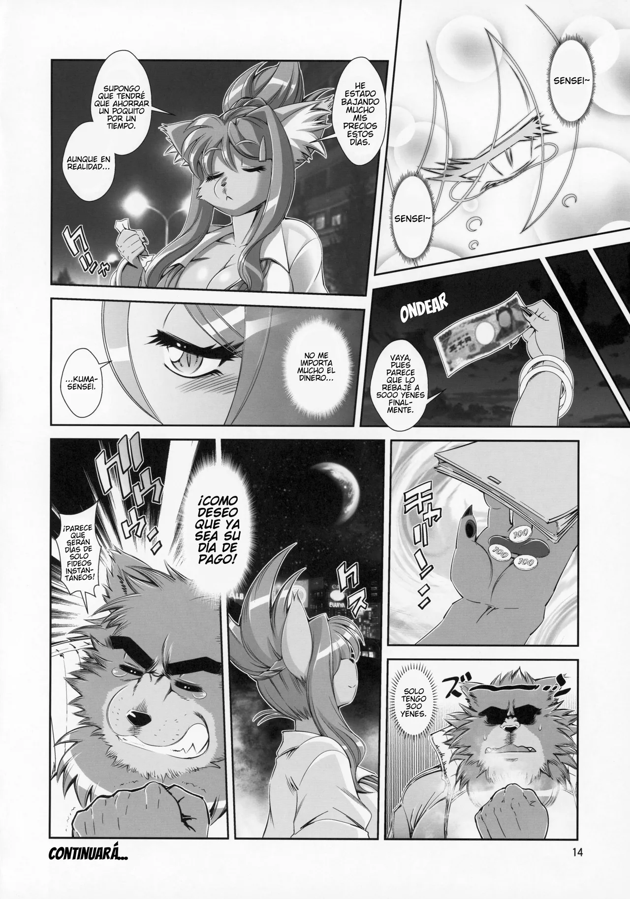 (C95) [Sweet Taste (Amakuchi)] Crónicas del Profesor de la Academia Kemono Kumasen (Spanish) [Funky21] 图片编号 13