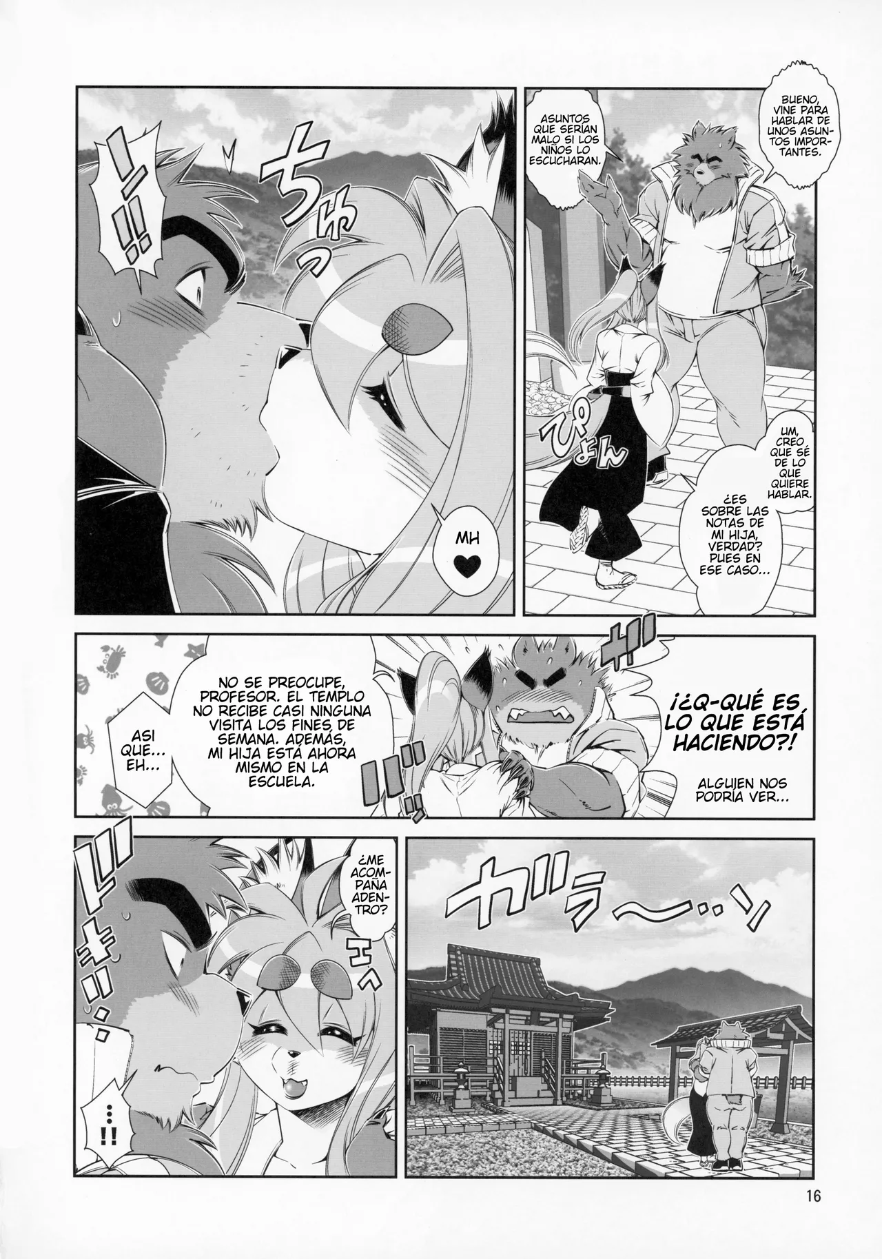 (C95) [Sweet Taste (Amakuchi)] Crónicas del Profesor de la Academia Kemono Kumasen (Spanish) [Funky21] 图片编号 15